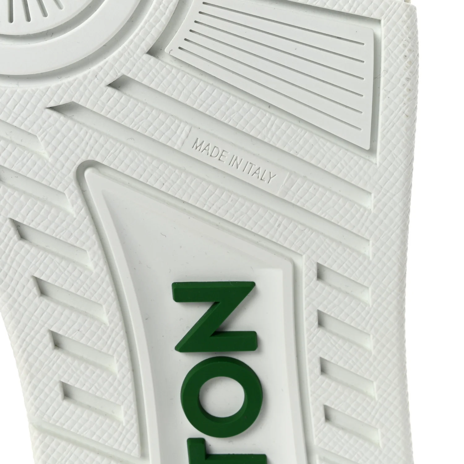Calfskin Mens LV Trainer Sneakers 10 White Green - Image 7