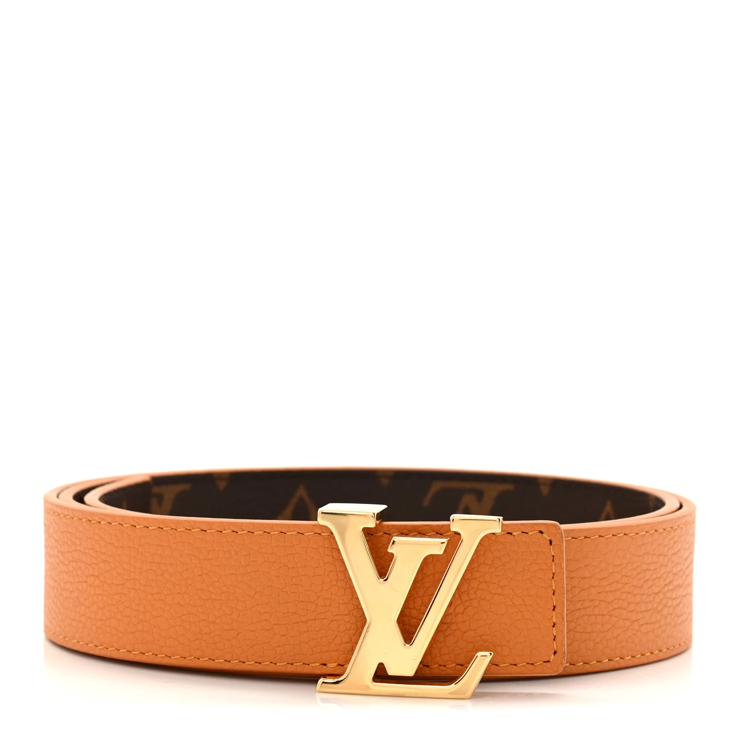 Calfskin Monogram 20mm LV Iconic Reversible Belt 80 32 Arizona - Image 3