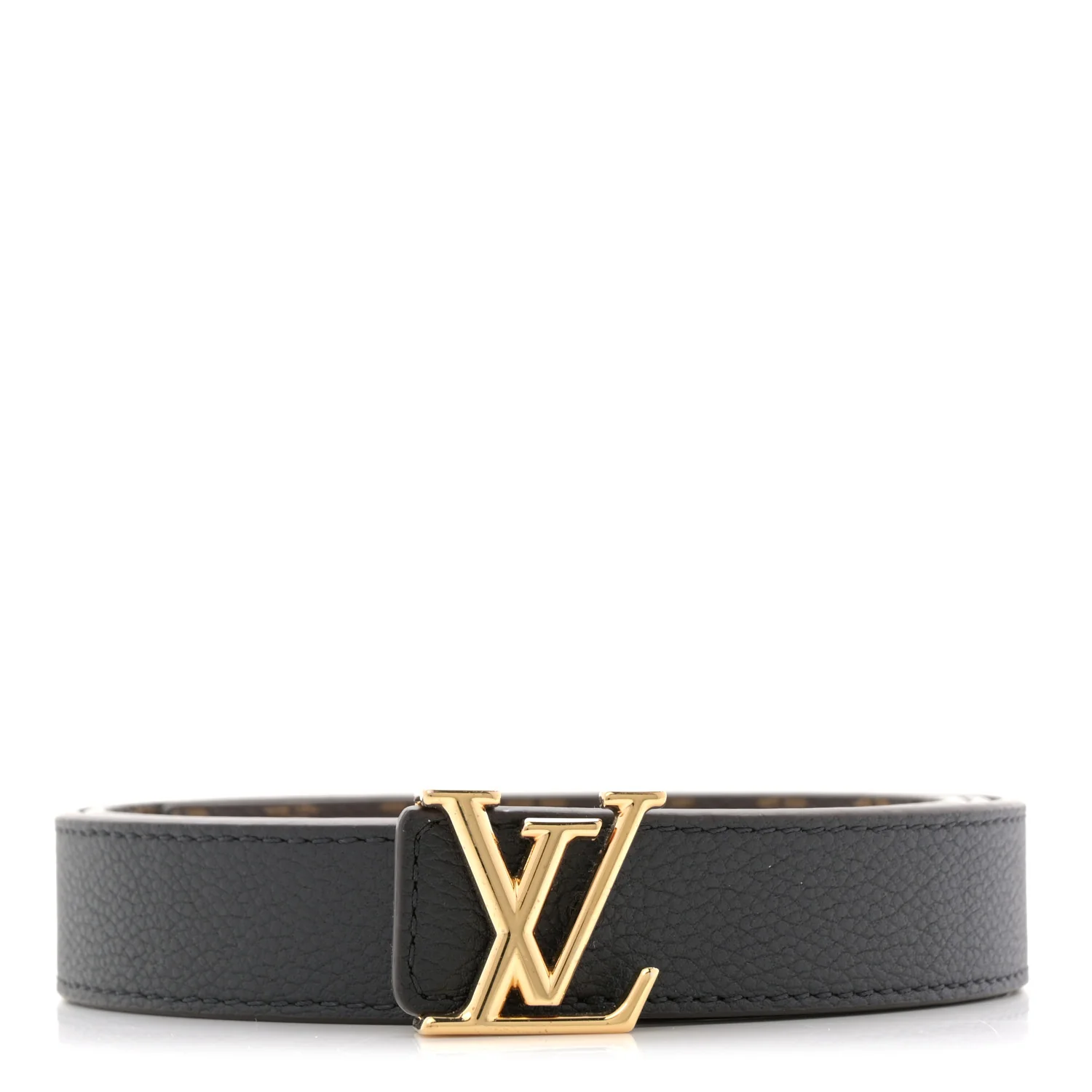 Calfskin Monogram 25mm LV Iconic Reversible Belt 90 36 Black