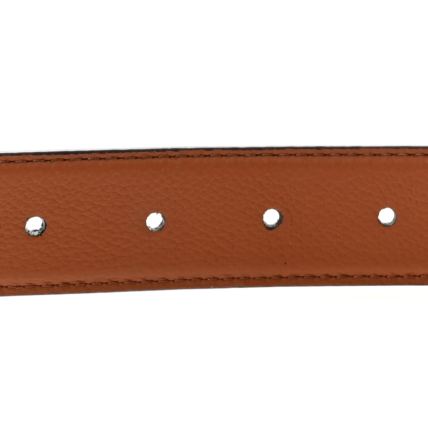 Calfskin Monogram 30mm LV Flowergram Reversible Belt 85 34 Cognac - Image 4