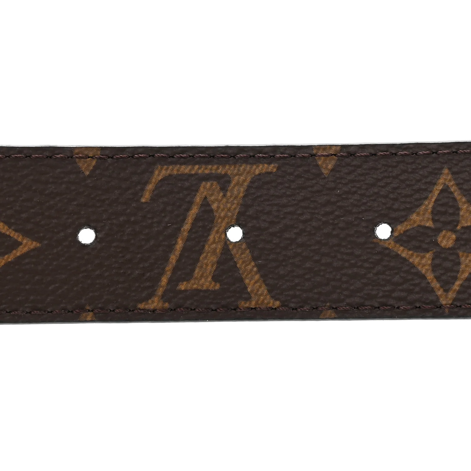 Calfskin Monogram 30mm LV Initiales Reversible Belt 100 40 Black - Image 3