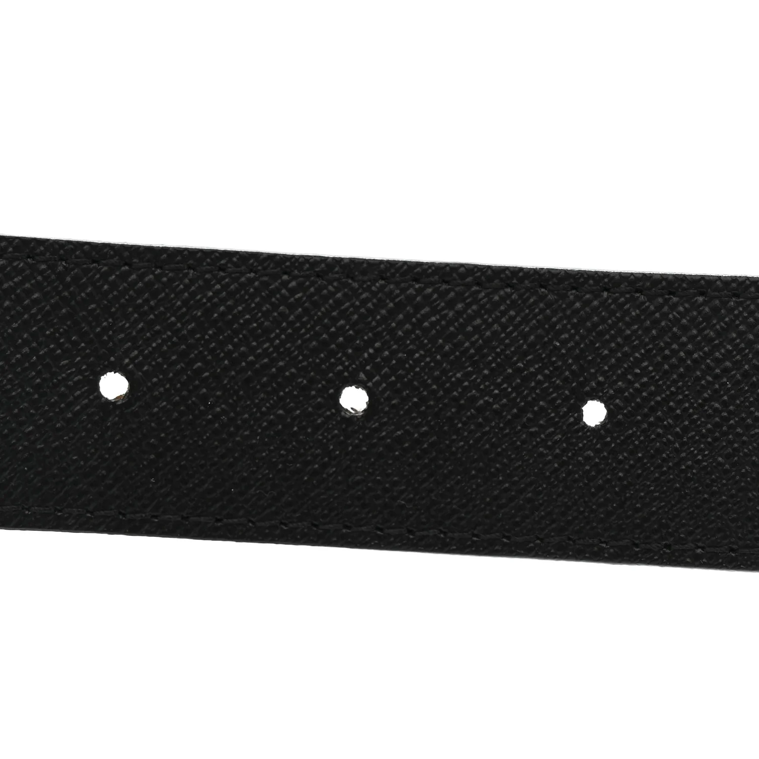 Calfskin Monogram 30mm LV Initiales Reversible Belt 80 32 Black - Image 4