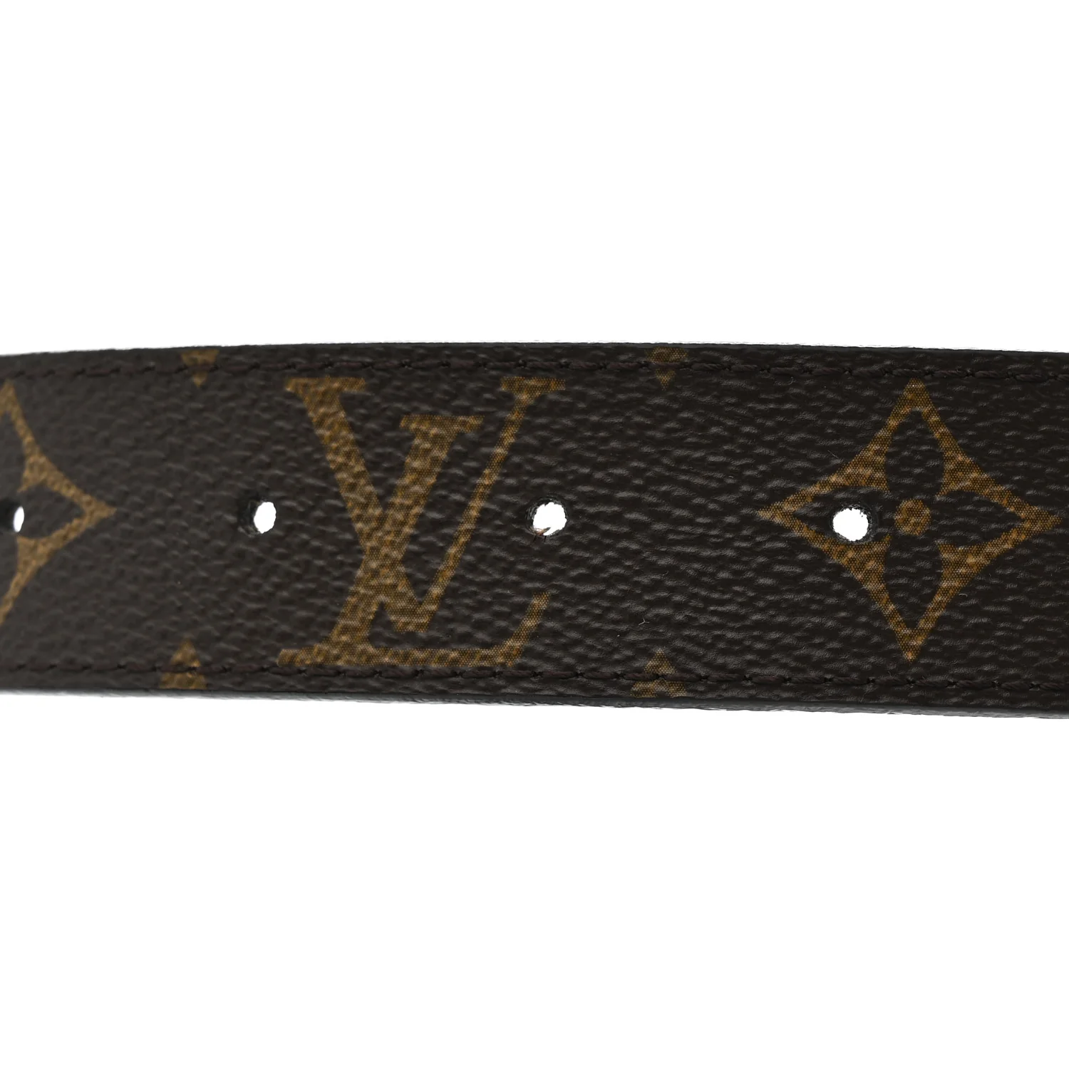 Calfskin Monogram 30mm LV Initiales Reversible Belt 80 32 Black - Image 5