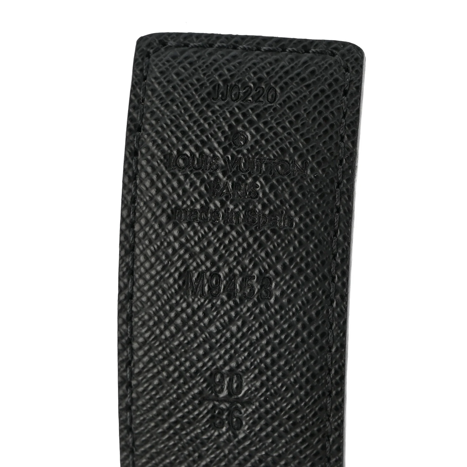 Calfskin Monogram 30mm LV Initiales Reversible Belt 90 36 Black - Image 5
