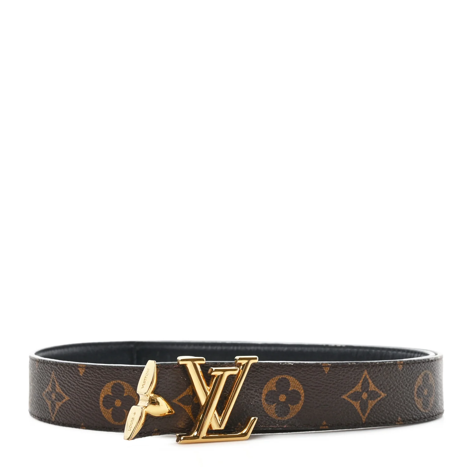 Calfskin Monogram 30mm Pretty LV Reversible Belt 85 34 Black - Image 5