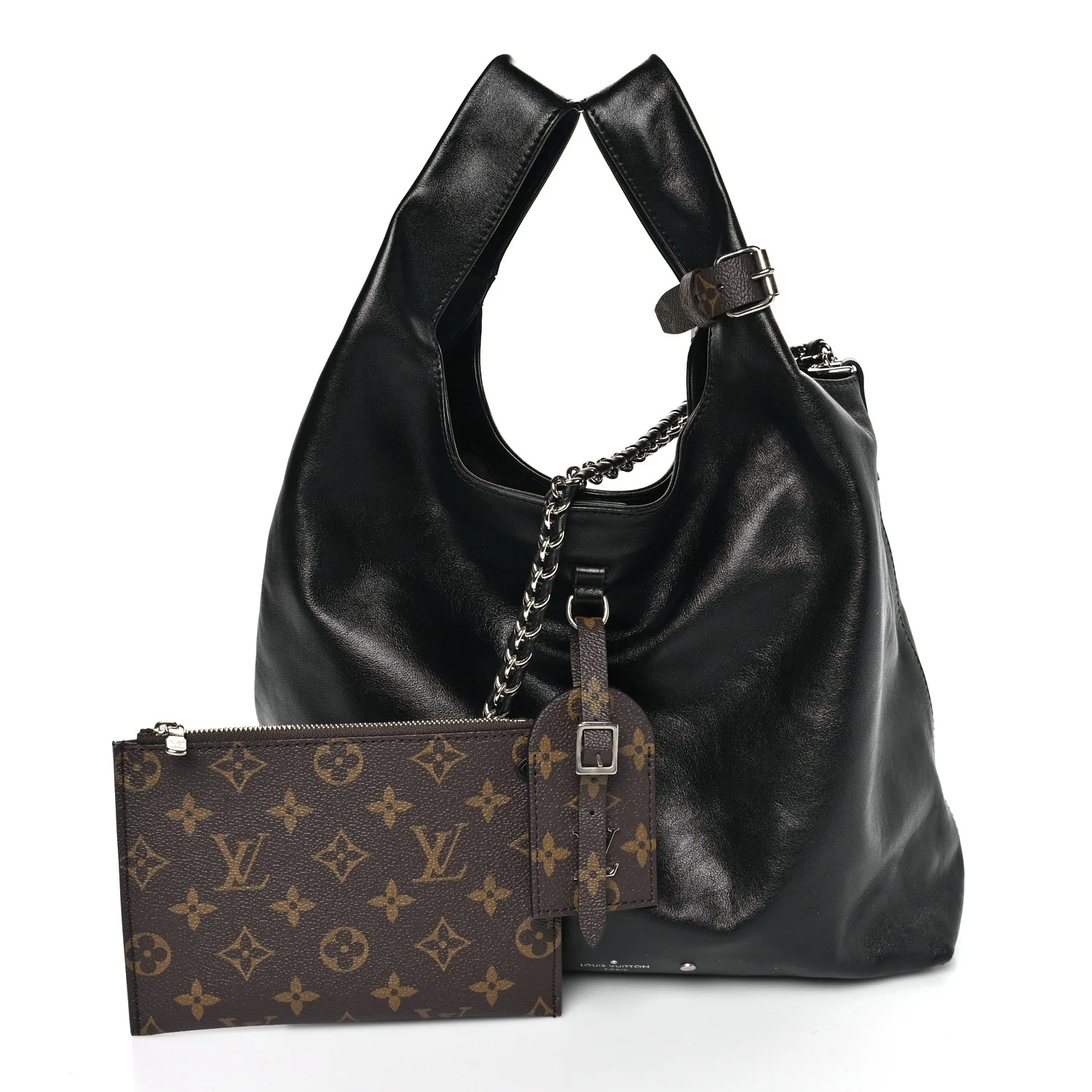 Calfskin Monogram Atlantis Vibe MM Black - Image 3