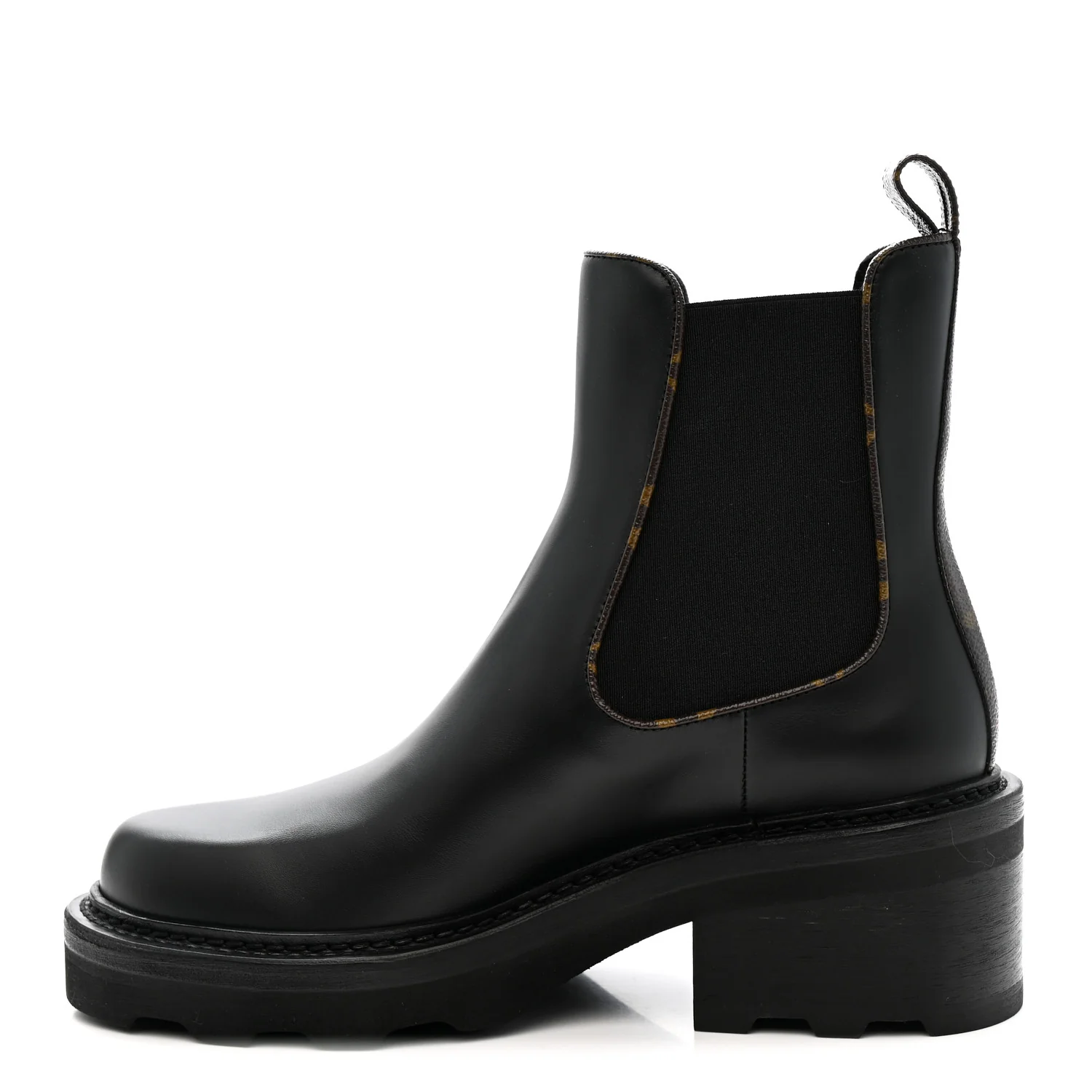 Calfskin Monogram Beaubourg Ankle Boots 38 Black