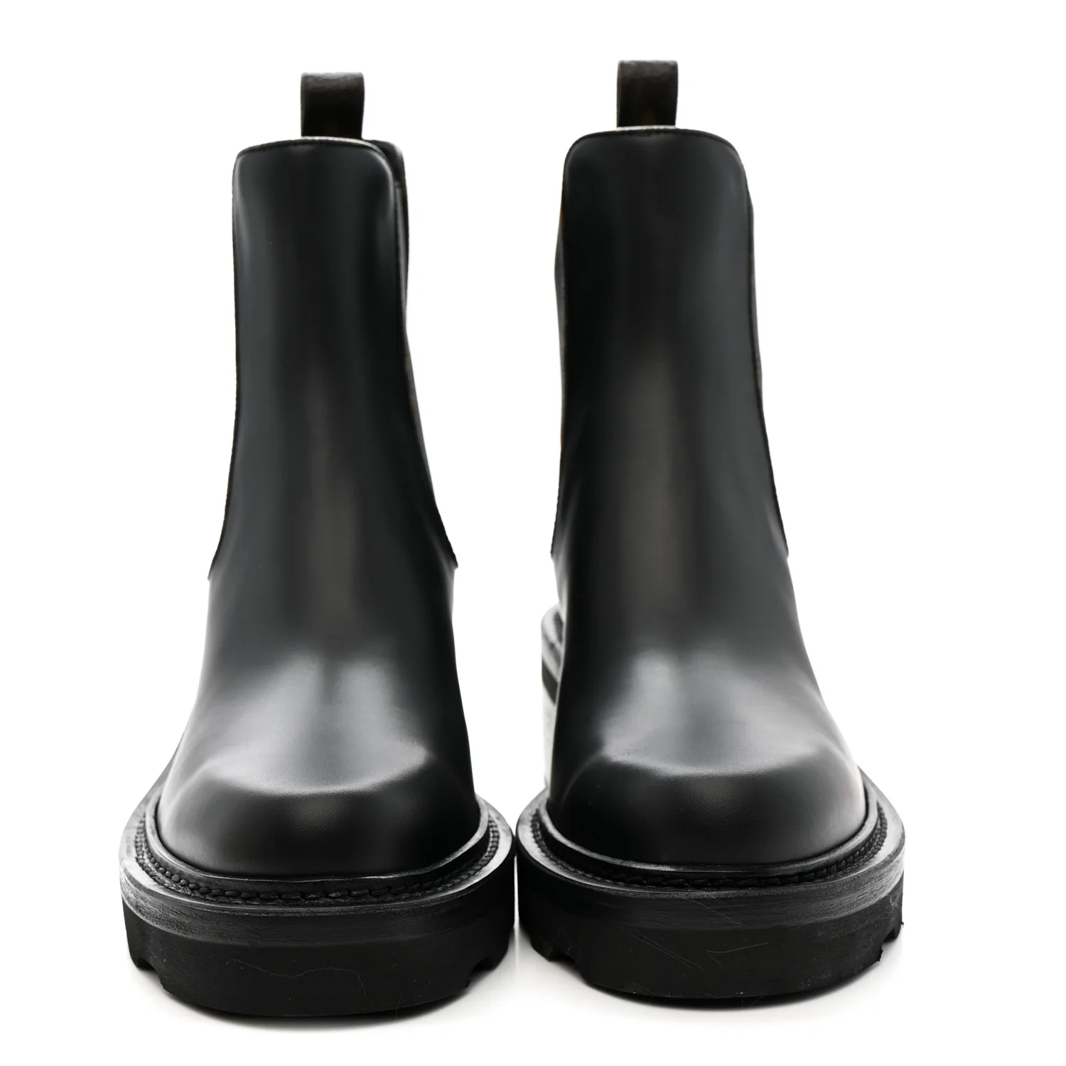 Calfskin Monogram Beaubourg Ankle Boots 38 Black - Image 2
