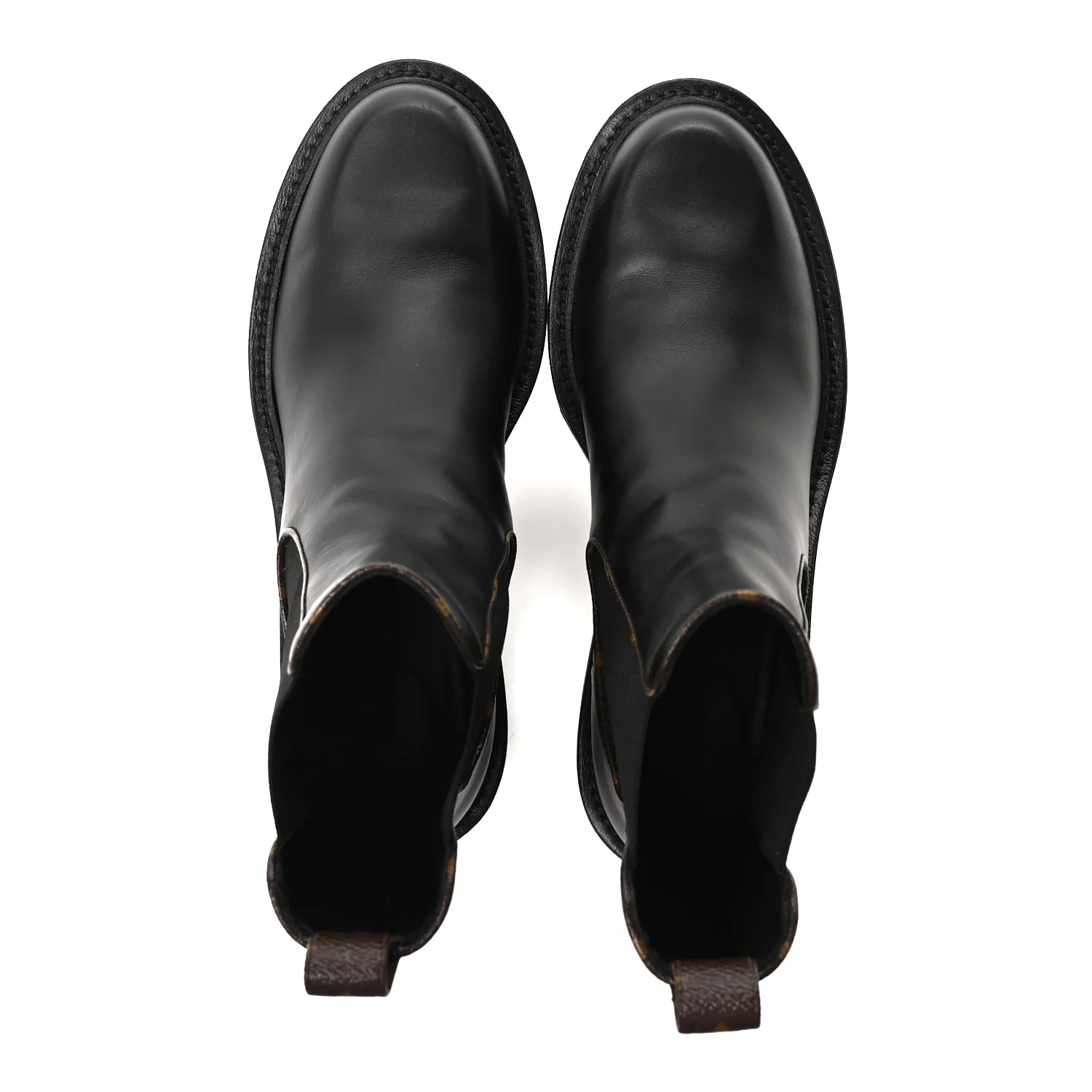 Calfskin Monogram Beaubourg Ankle Boots 39.5 Black - Image 2