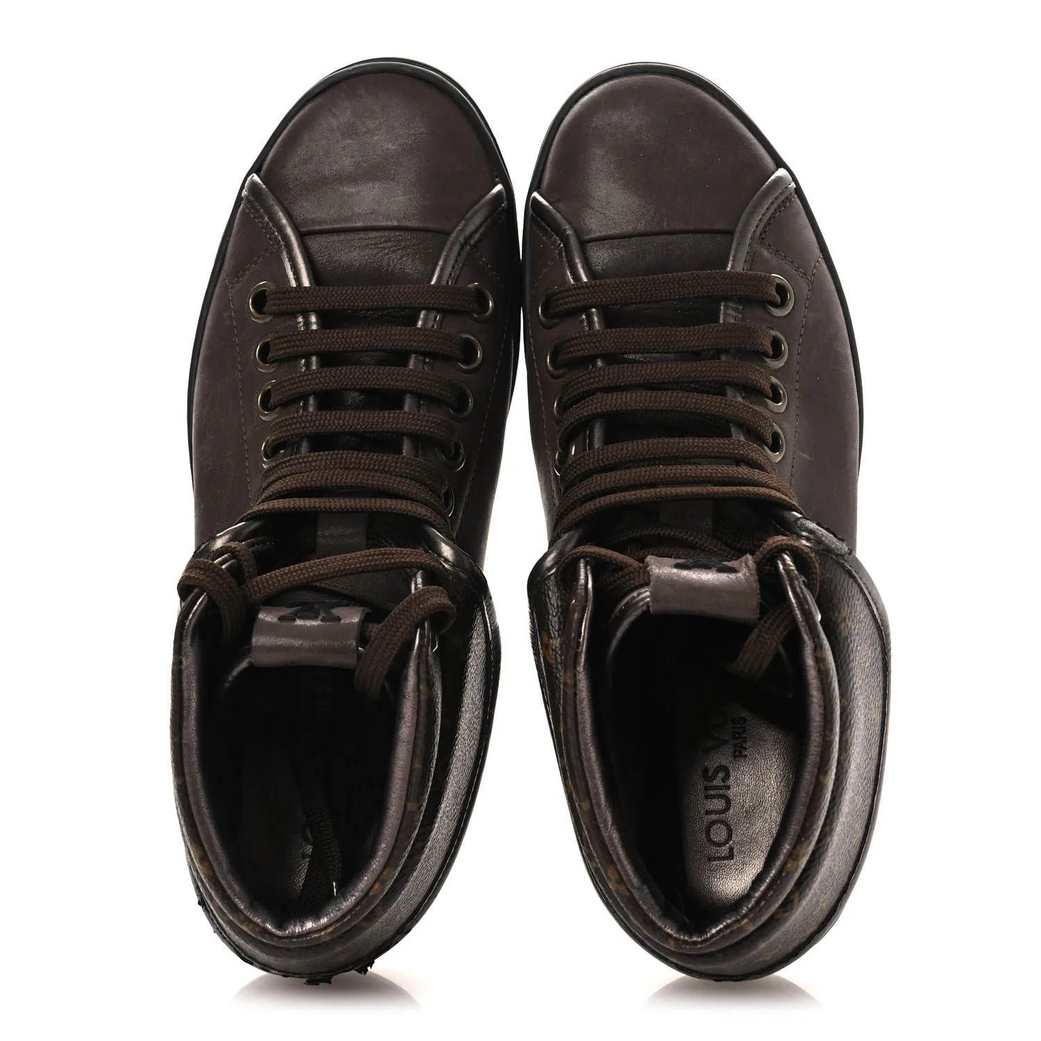 Calfskin Monogram Brea Sneaker 34.5 Brown - Image 2