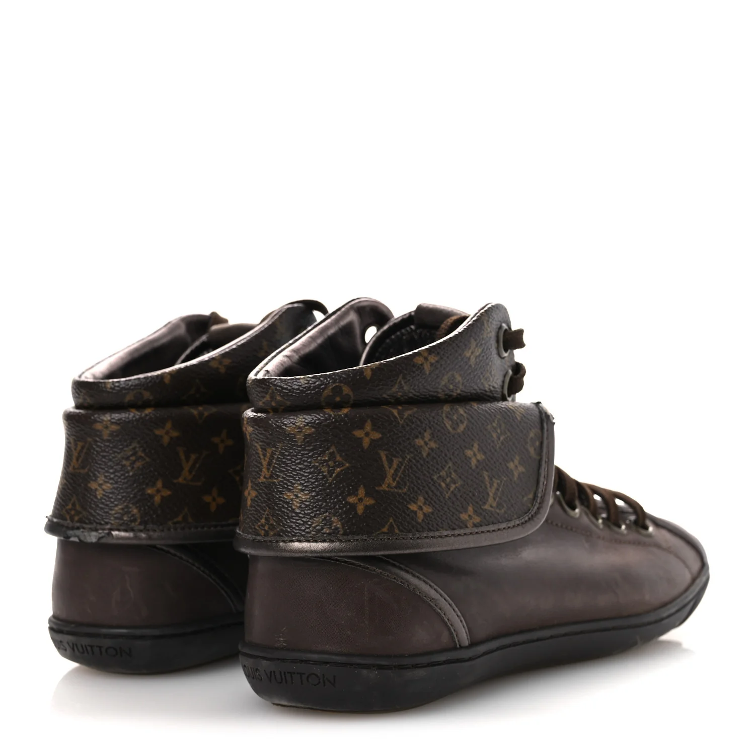 Calfskin Monogram Brea Sneaker 34.5 Brown - Image 5