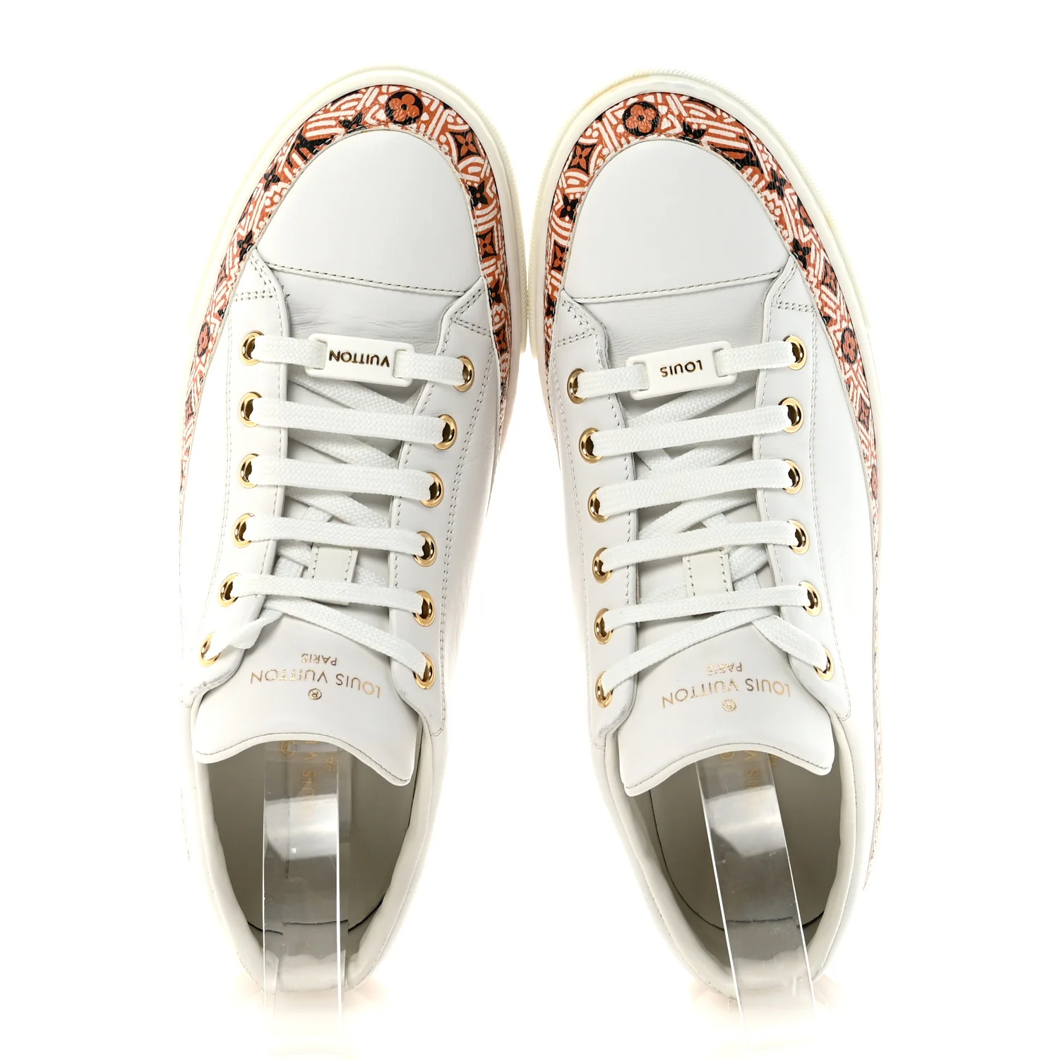Calfskin Monogram Crafty Sneaker 38 White - Image 2