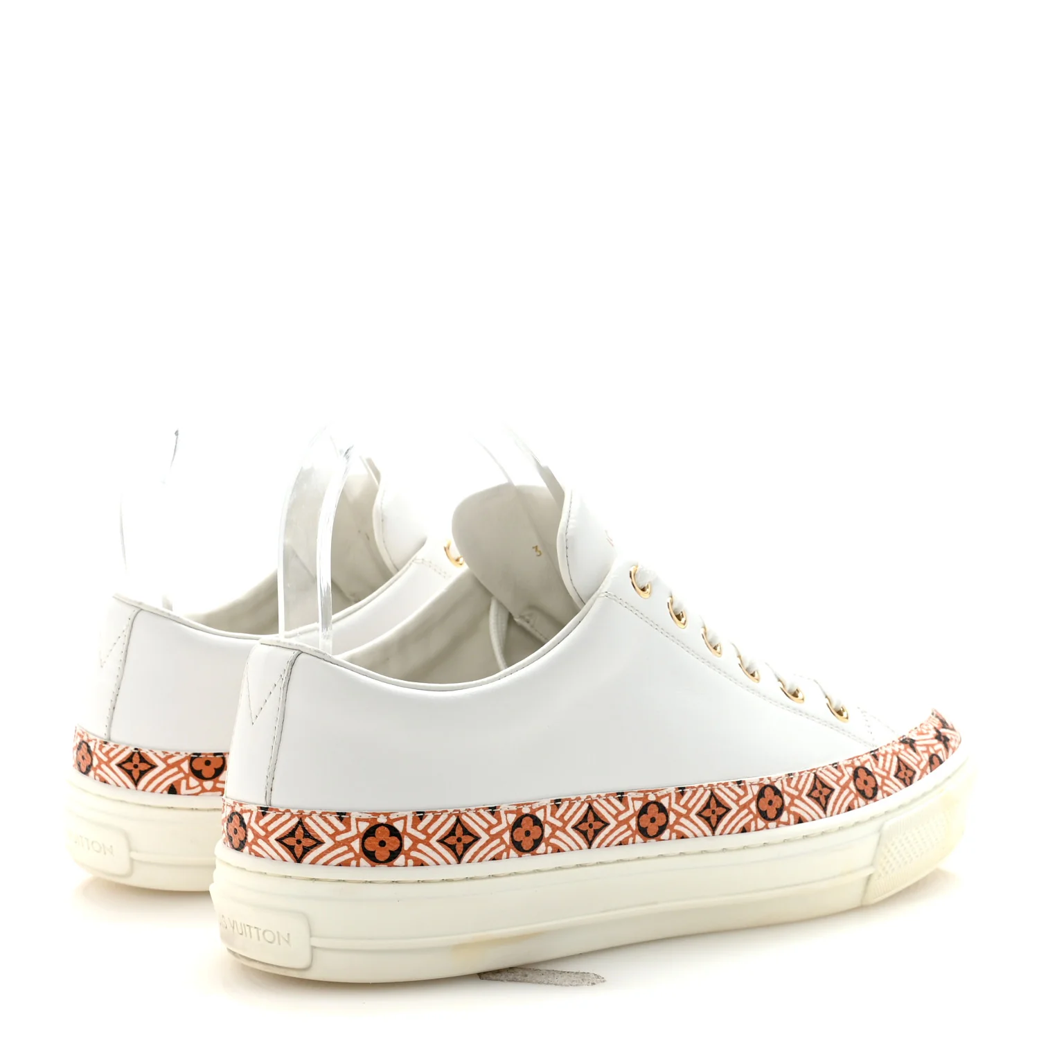 Calfskin Monogram Crafty Sneaker 38 White - Image 5
