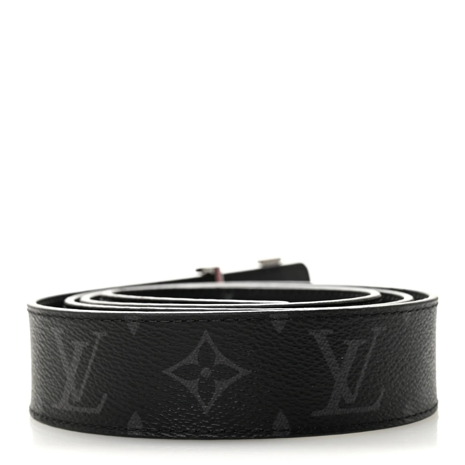 Calfskin Monogram Eclipse 35mm LV Initiales Reversible 100 40 Belt - Image 2