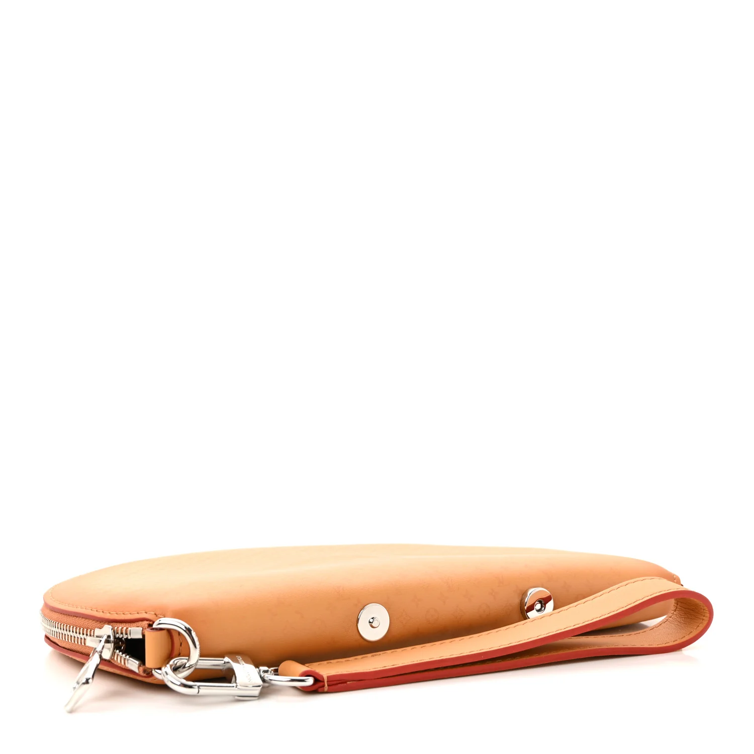 Calfskin Monogram Fortune Cookie Pouch Purple - Image 3