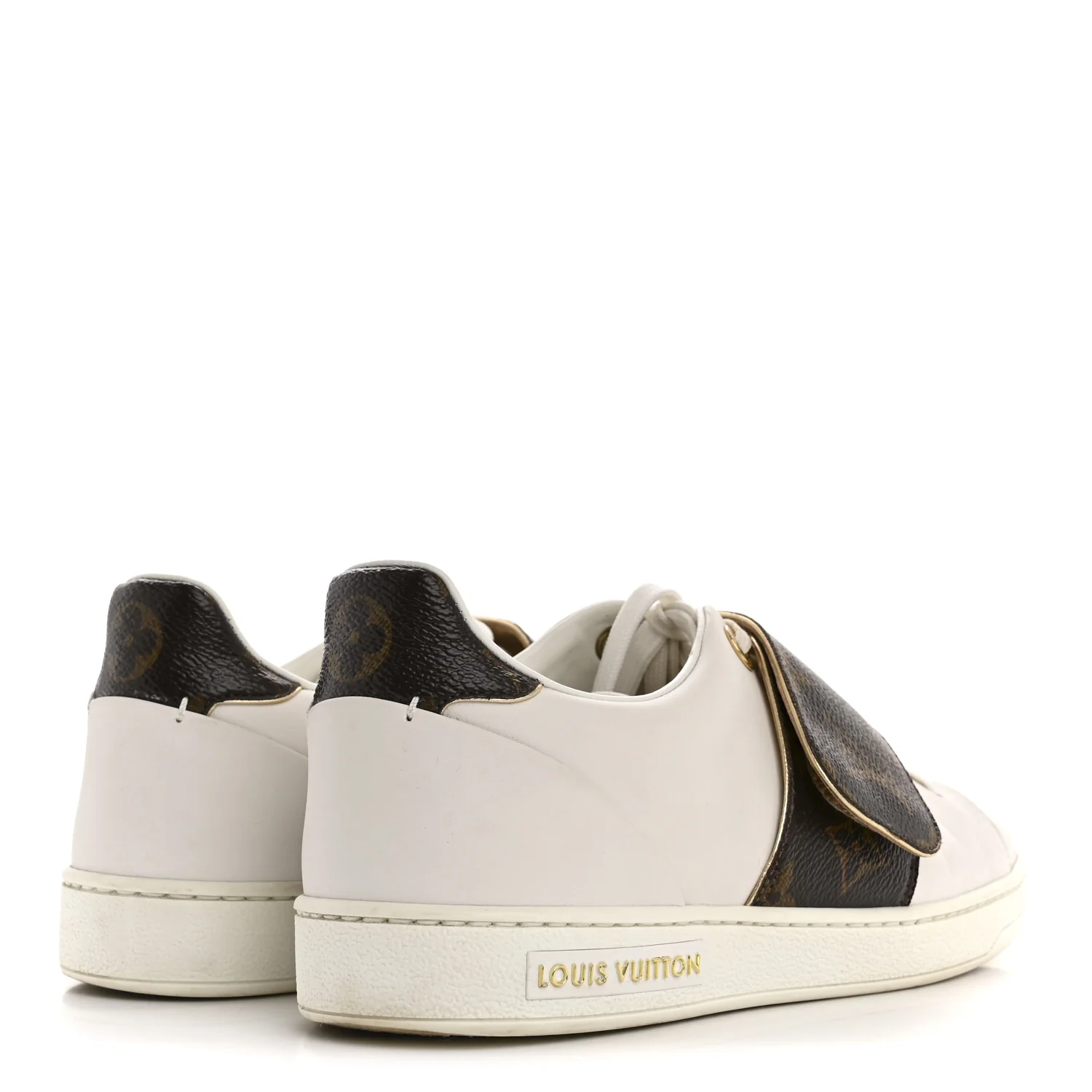 Calfskin Monogram Frontrow Sneaker 36 White - Image 5