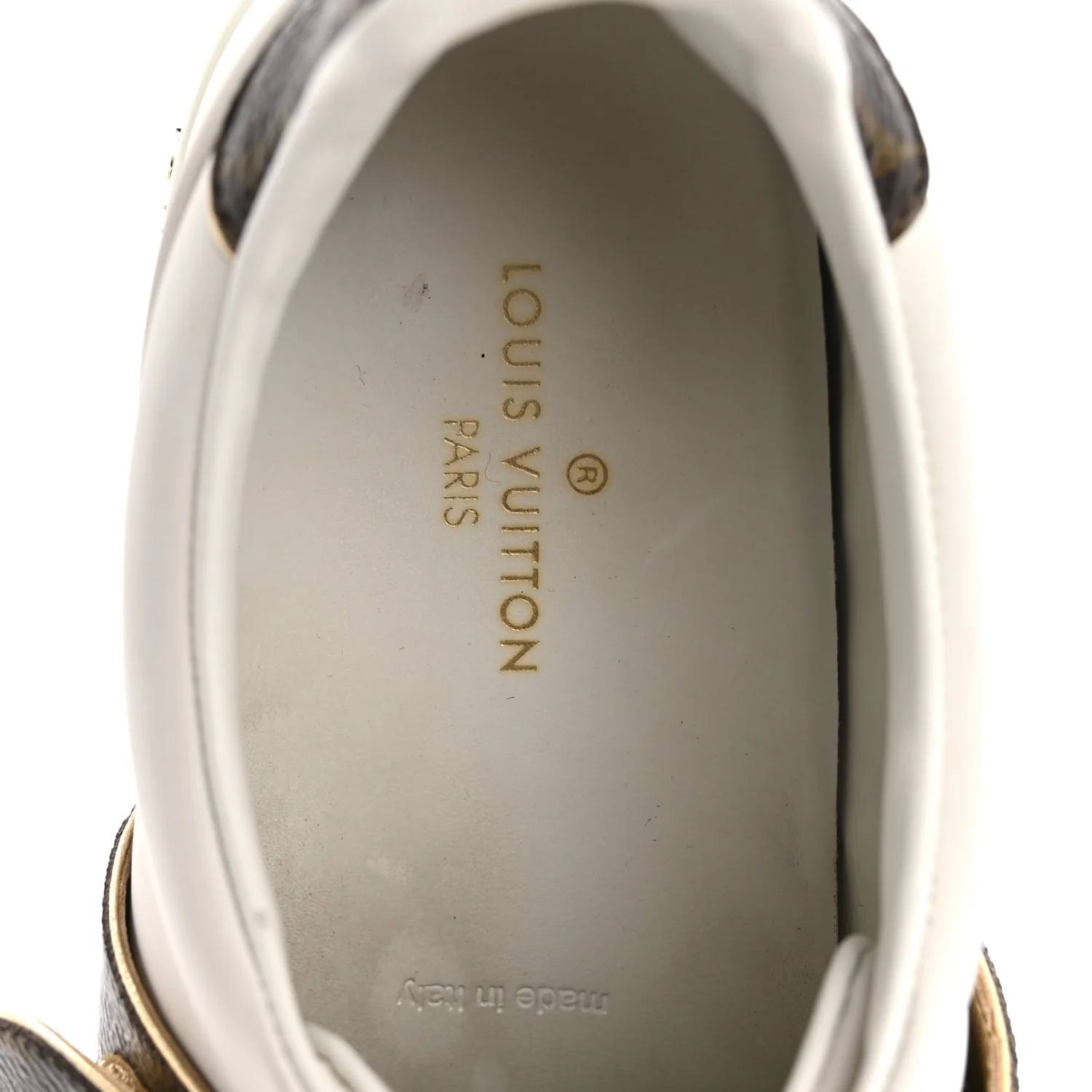 Calfskin Monogram Frontrow Sneaker 36 White - Image 6