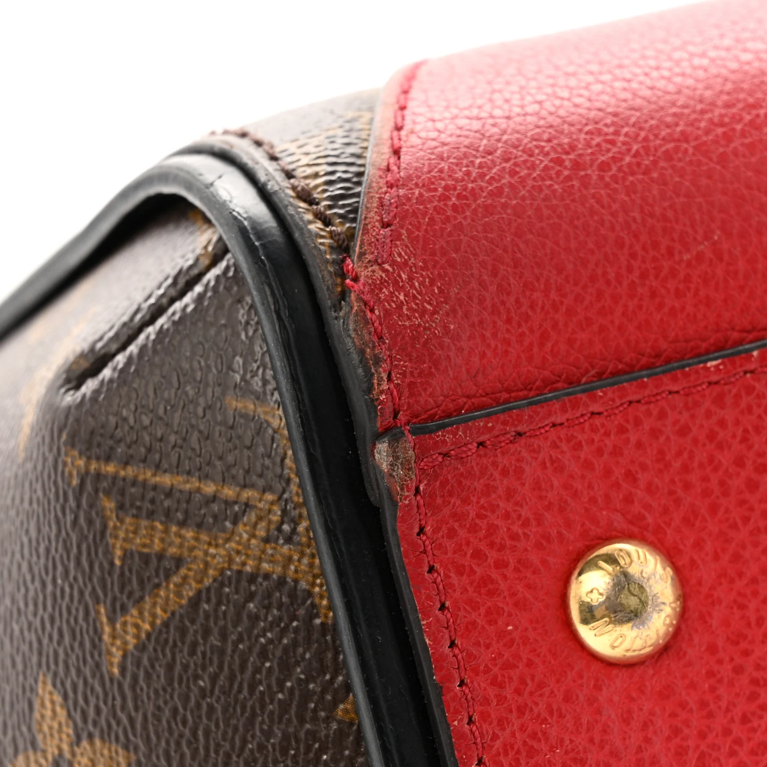 Calfskin Monogram Kimono Tote Cherry - Image 12