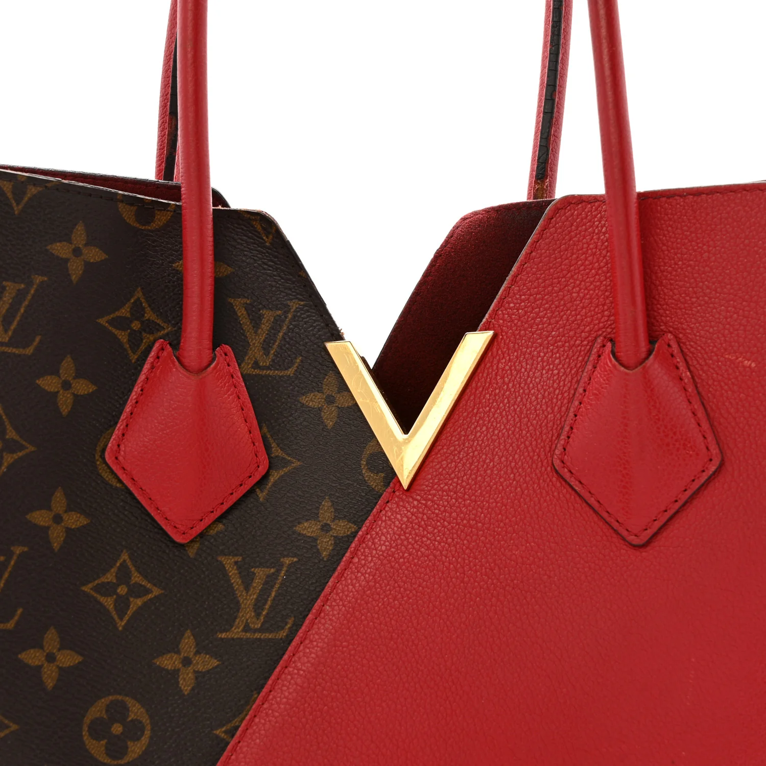 Calfskin Monogram Kimono Tote Cherry - Image 8