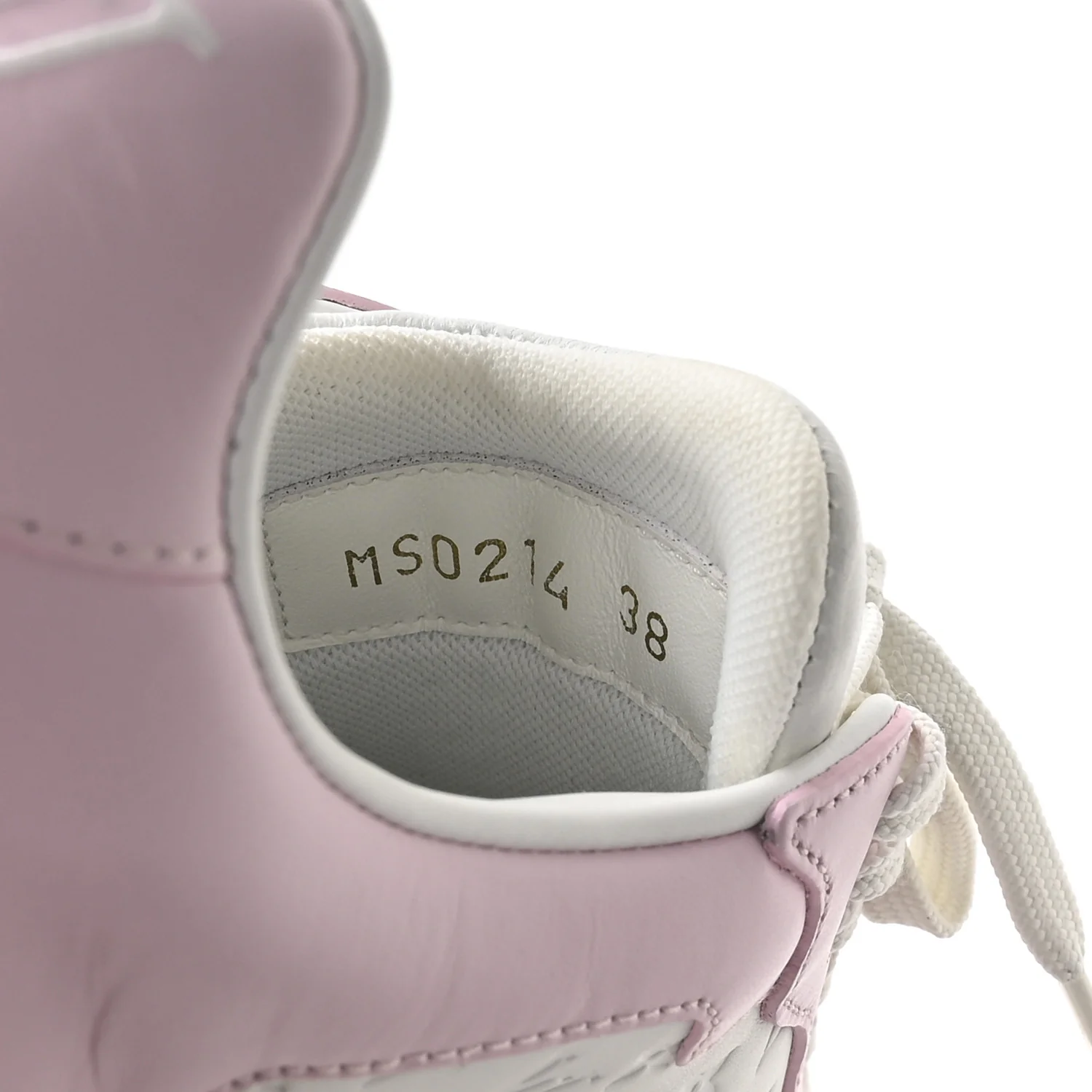 Calfskin Monogram LV Groovy Platform Sneakers 38 Pink - Image 8