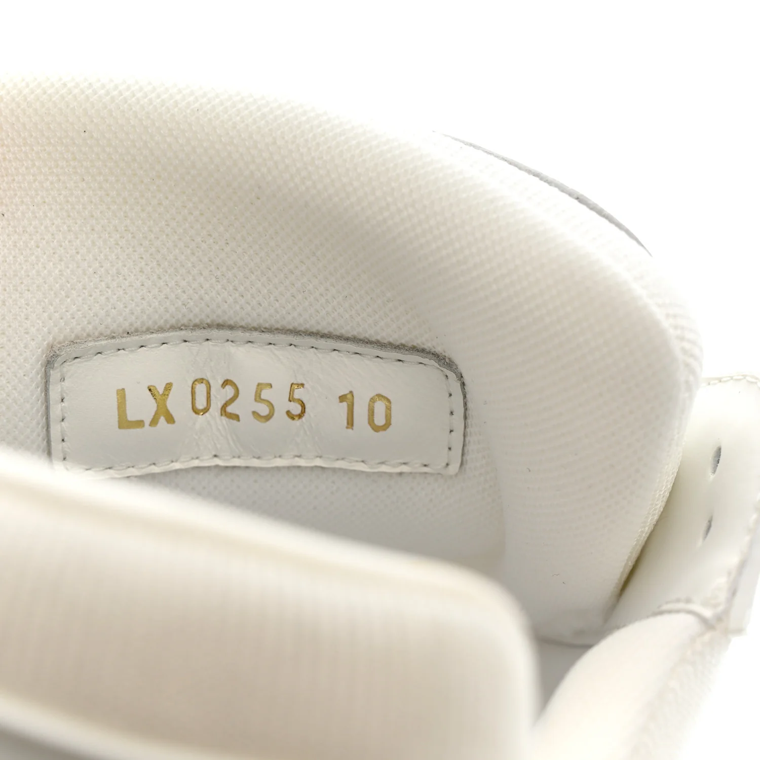 Calfskin Monogram Mens LV Trainer Sneakers 10 White - Image 10