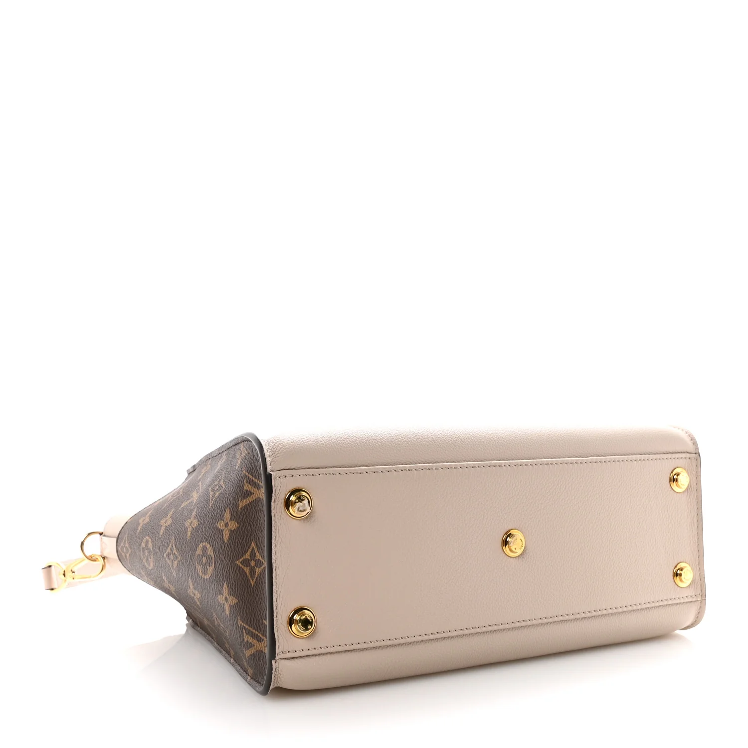 Calfskin Monogram On My Side MM Greige - Image 4