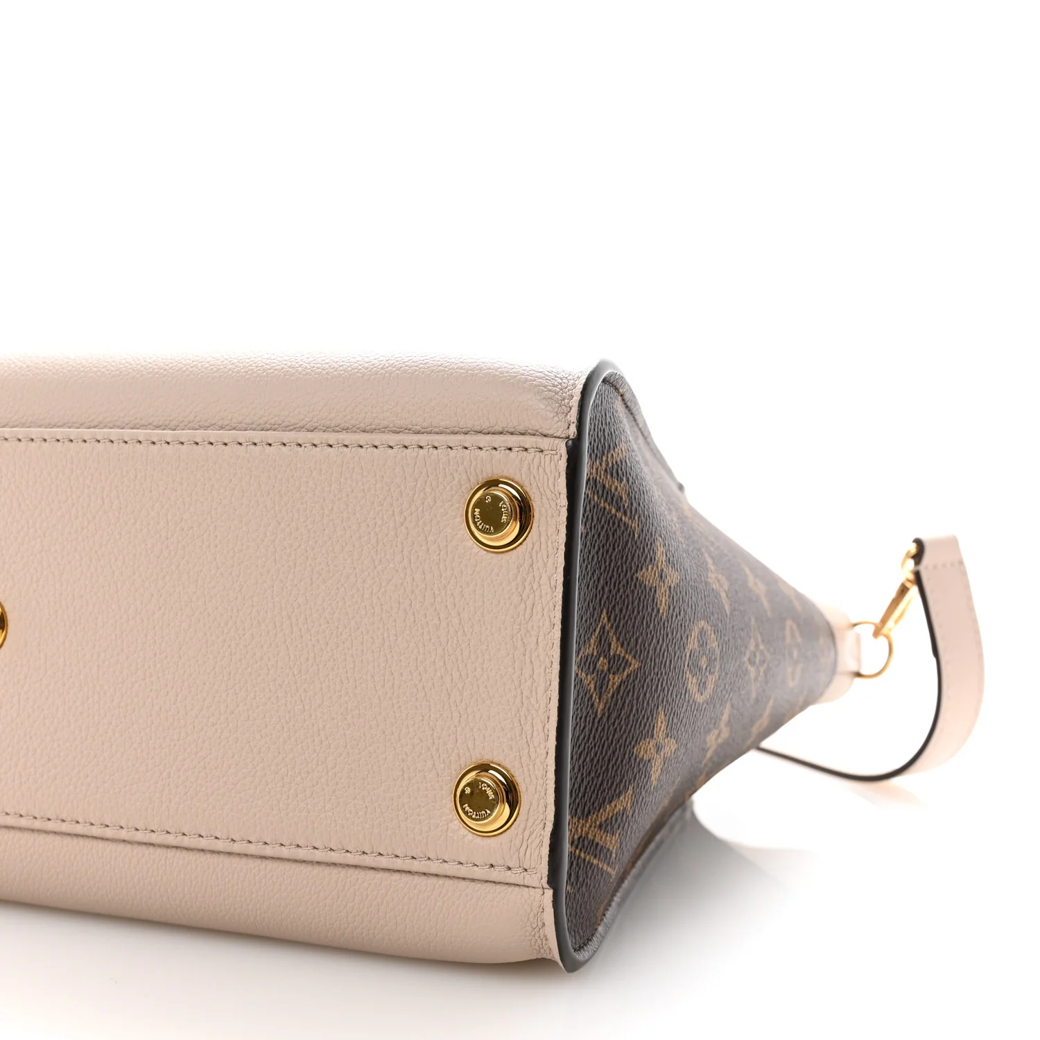 Calfskin Monogram On My Side MM Greige - Image 9