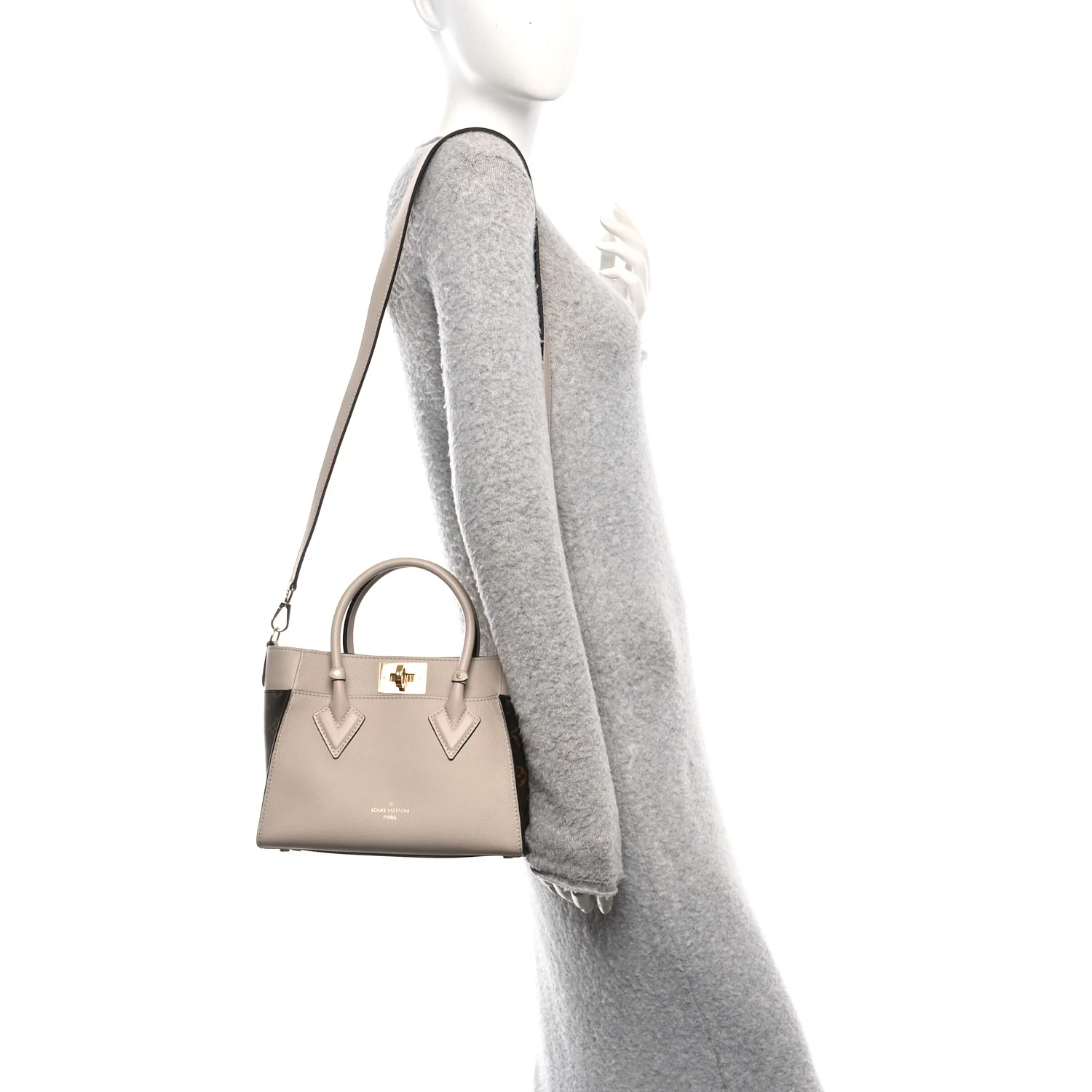 Calfskin Monogram On My Side PM Greige - Image 2
