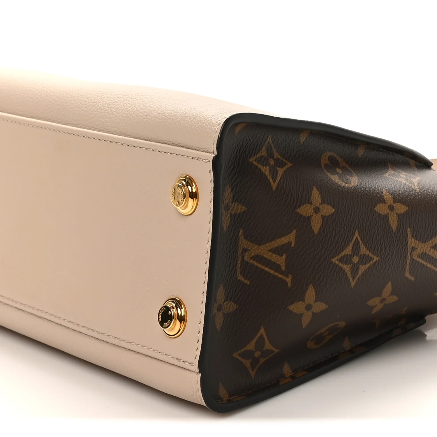 Calfskin Monogram On My Side PM Greige - Image 9