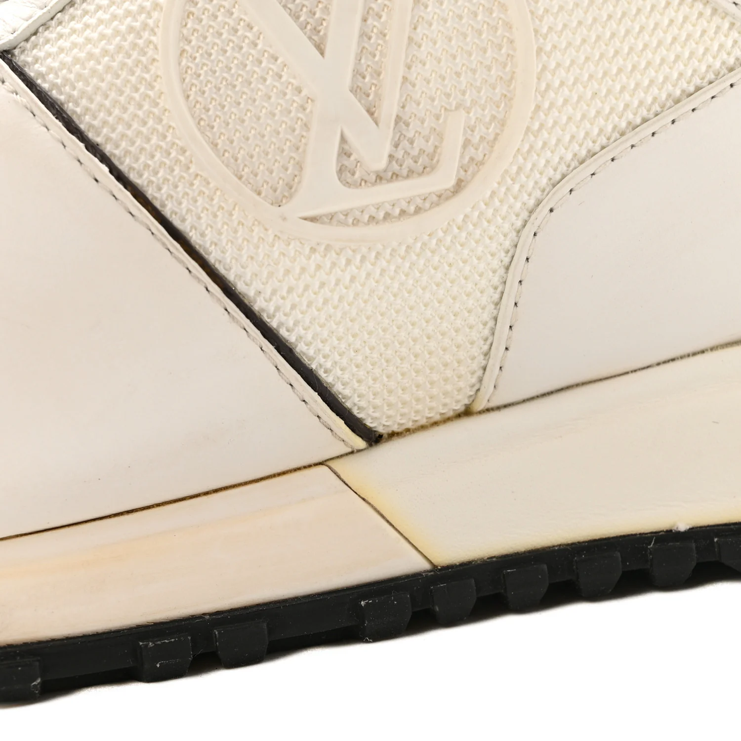 Calfskin Monogram Run Away Sneakers 37 White - Image 10
