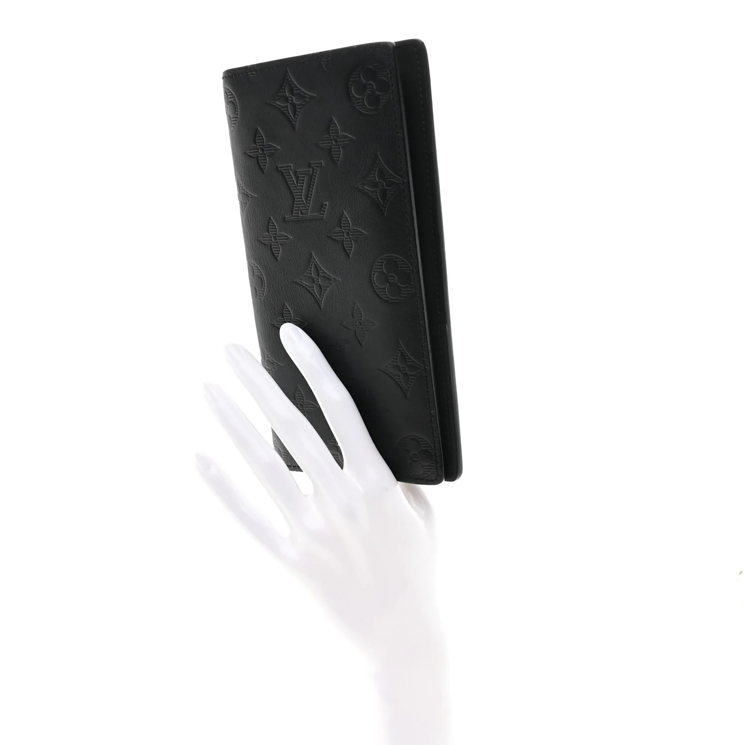 Calfskin Monogram Shadow Brazza Wallet Black - Image 2