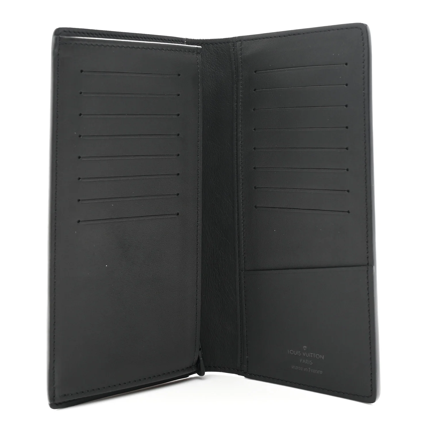 Calfskin Monogram Shadow Brazza Wallet Black - Image 5