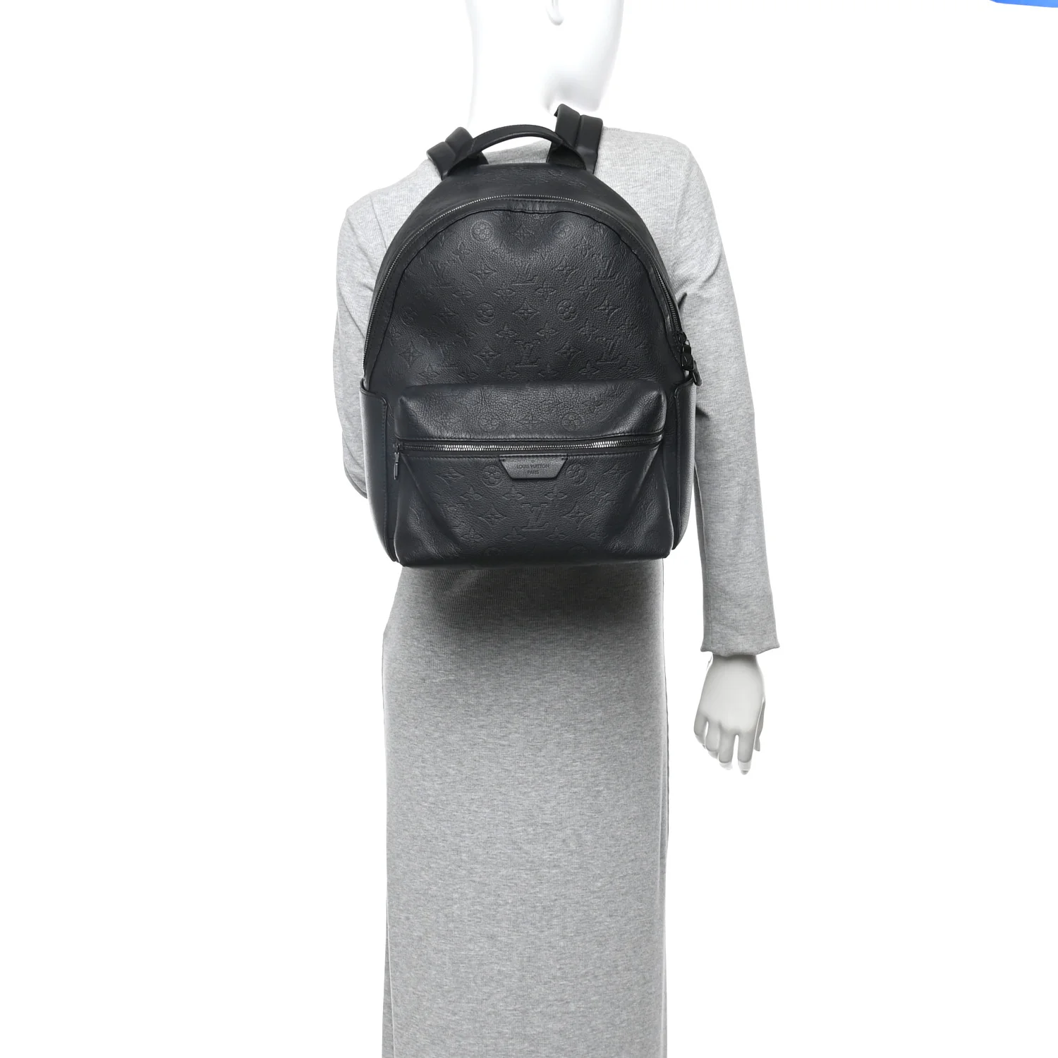 Calfskin Monogram Shadow Discovery Backpack Black - Image 2