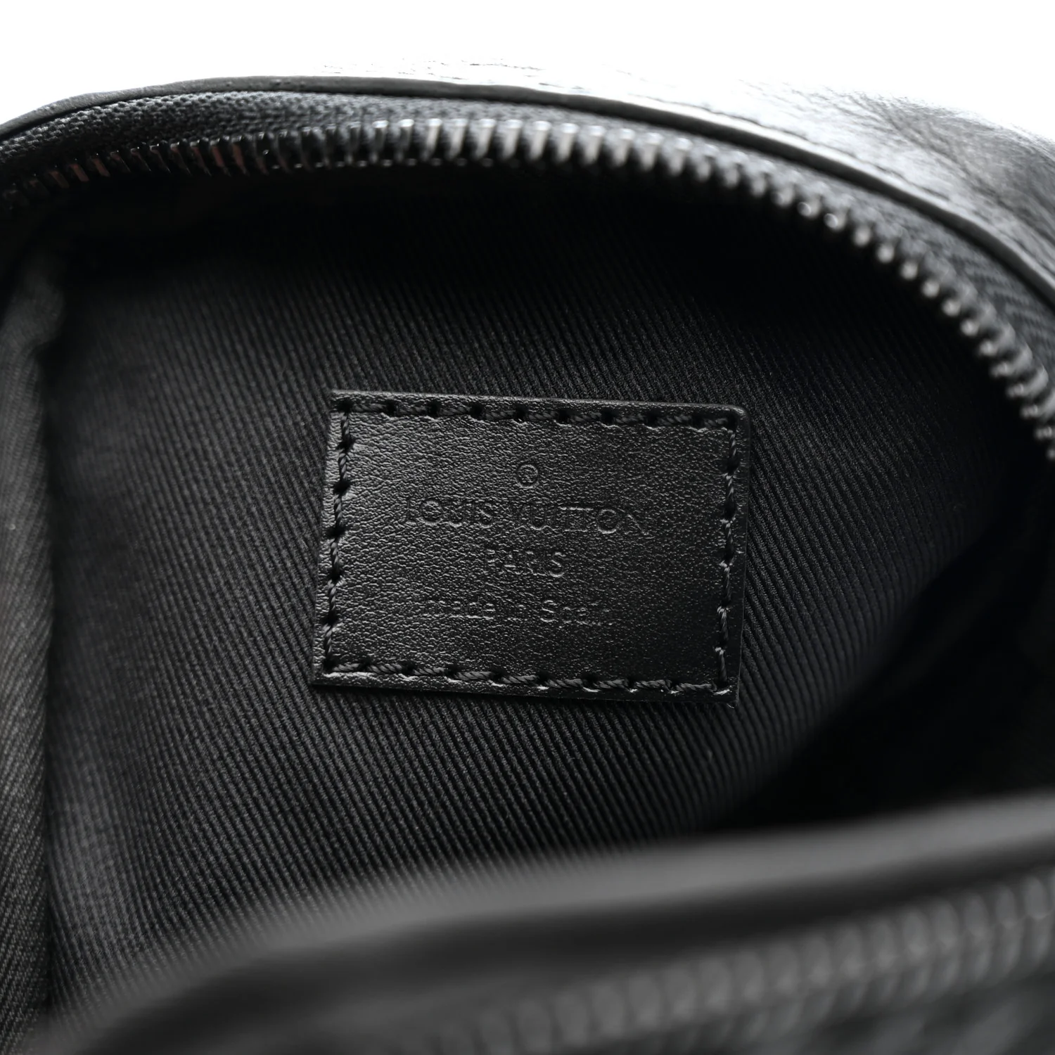 Calfskin Monogram Shadow Double Phone Pouch NM Black - Image 6