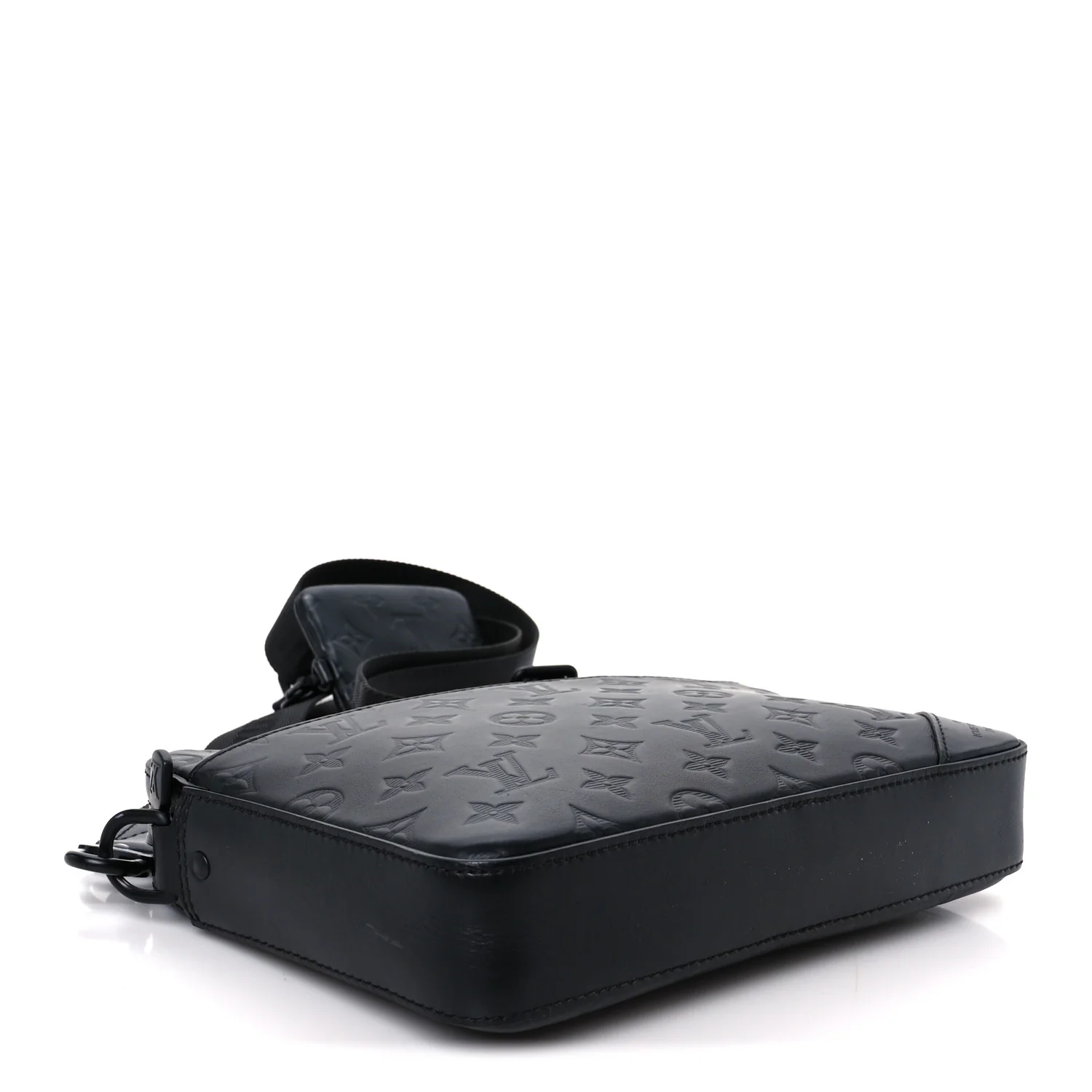 Calfskin Monogram Shadow Duo Messenger Black - Image 4