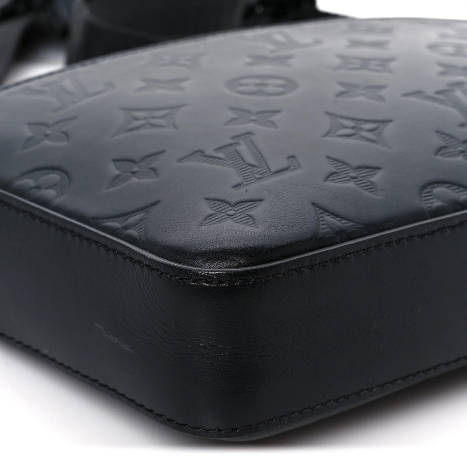 Calfskin Monogram Shadow Duo Messenger Black - Image 9