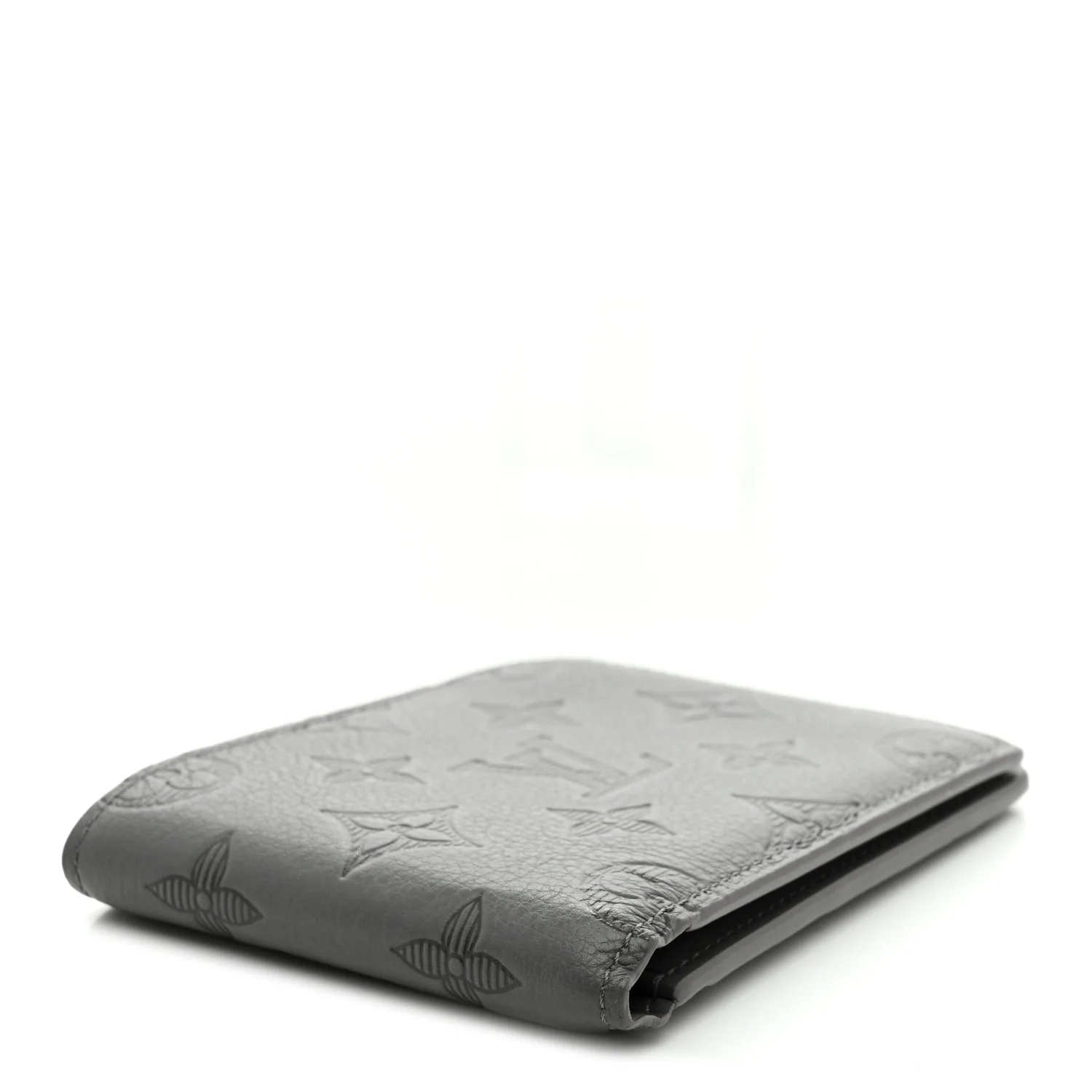 Calfskin Monogram Shadow Multiple Wallet Anthracite Gray - Image 4