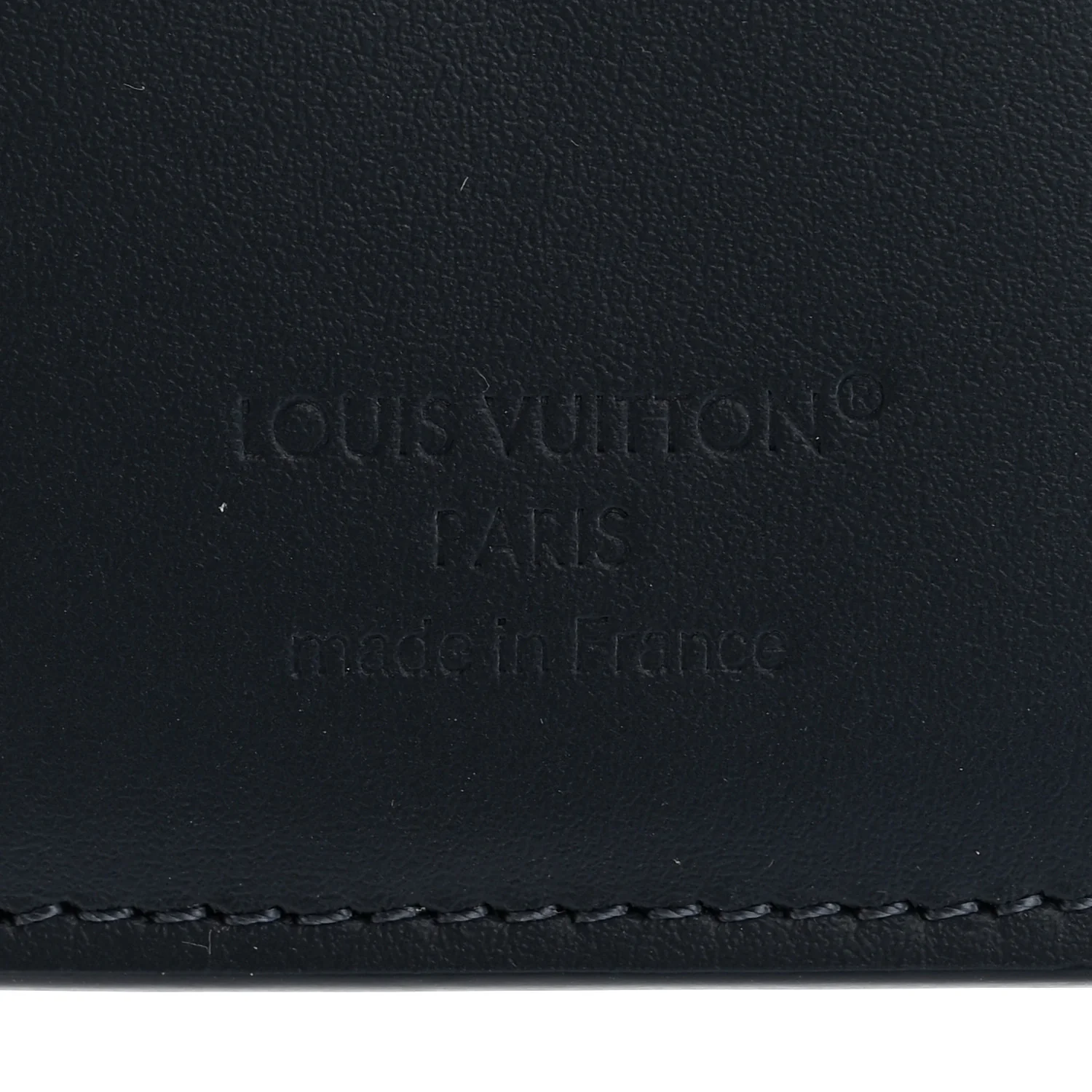Calfskin Monogram Shadow Pocket Organizer Navy Blue White - Image 6