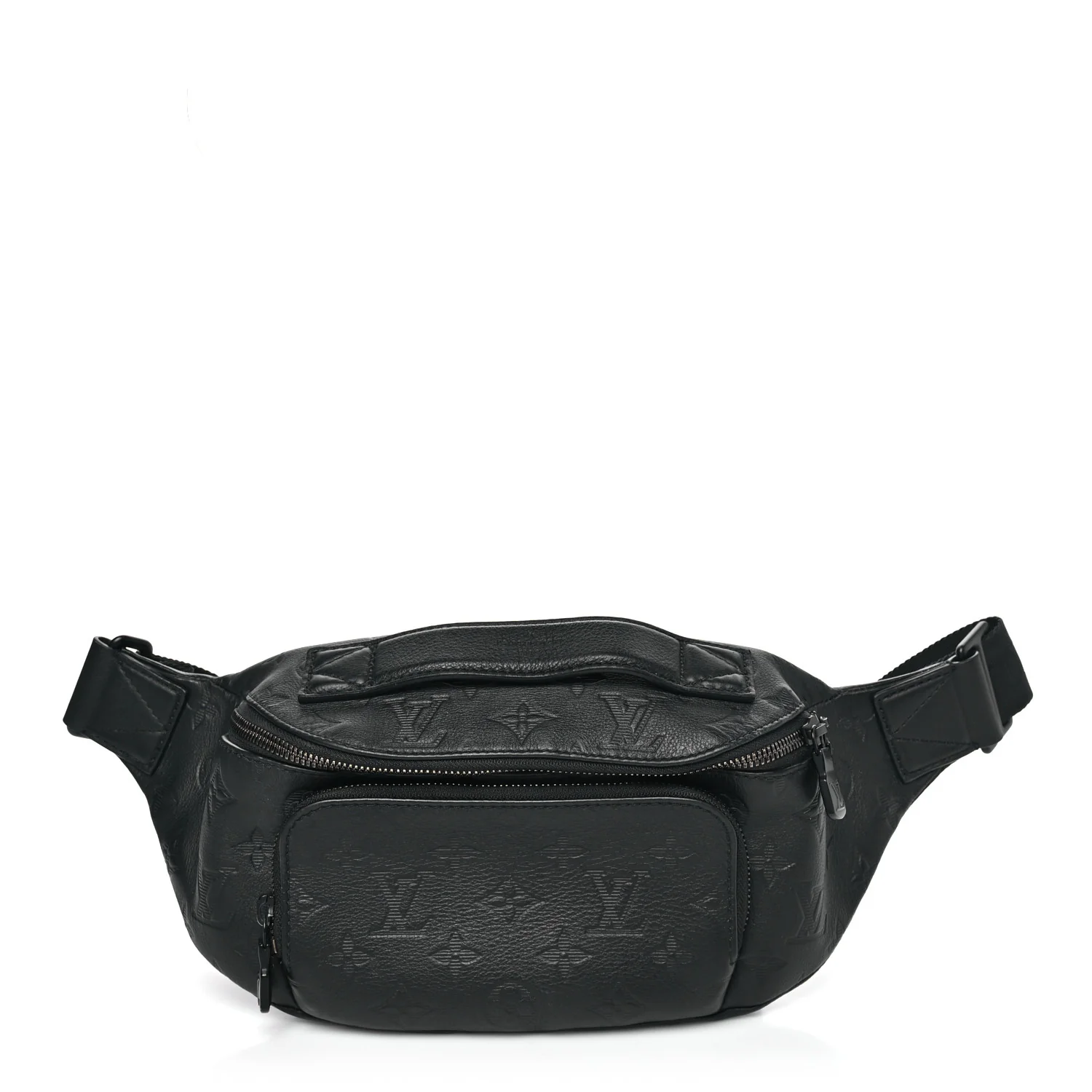 Calfskin Monogram Shadow Rush Bumbag Black