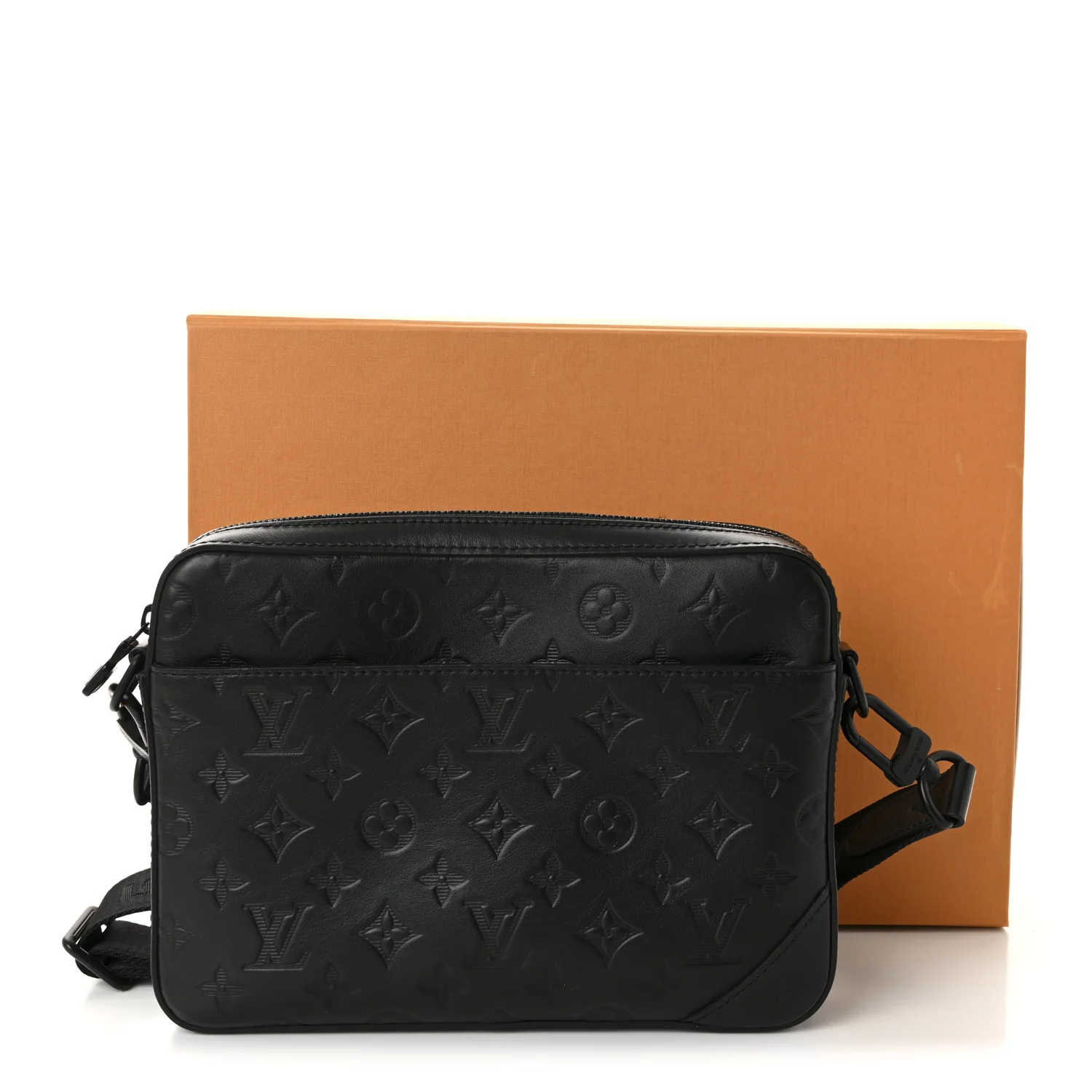 Calfskin Monogram Shadow Trio Messenger Black - Image 10