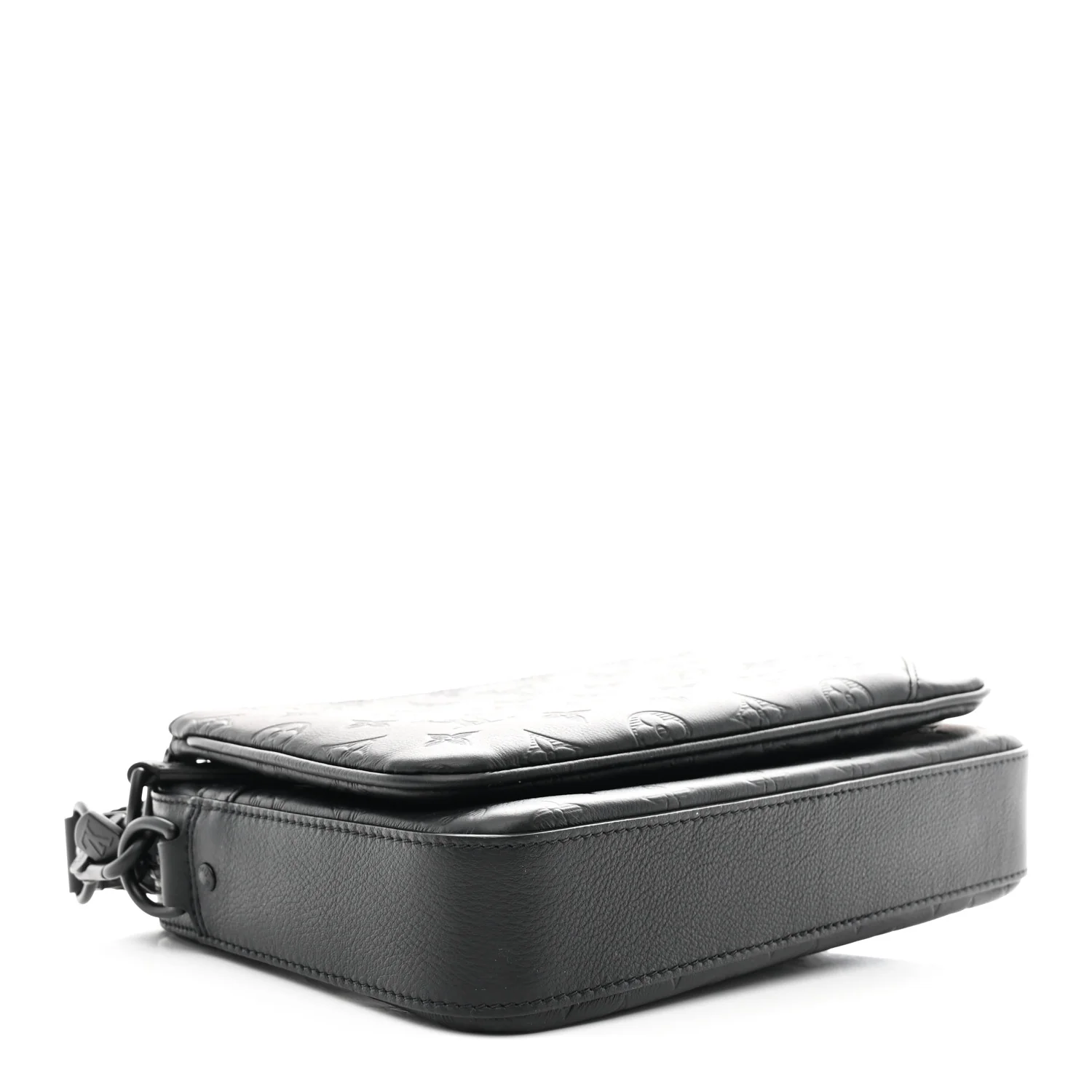 Calfskin Monogram Shadow Trio Messenger Black - Image 5