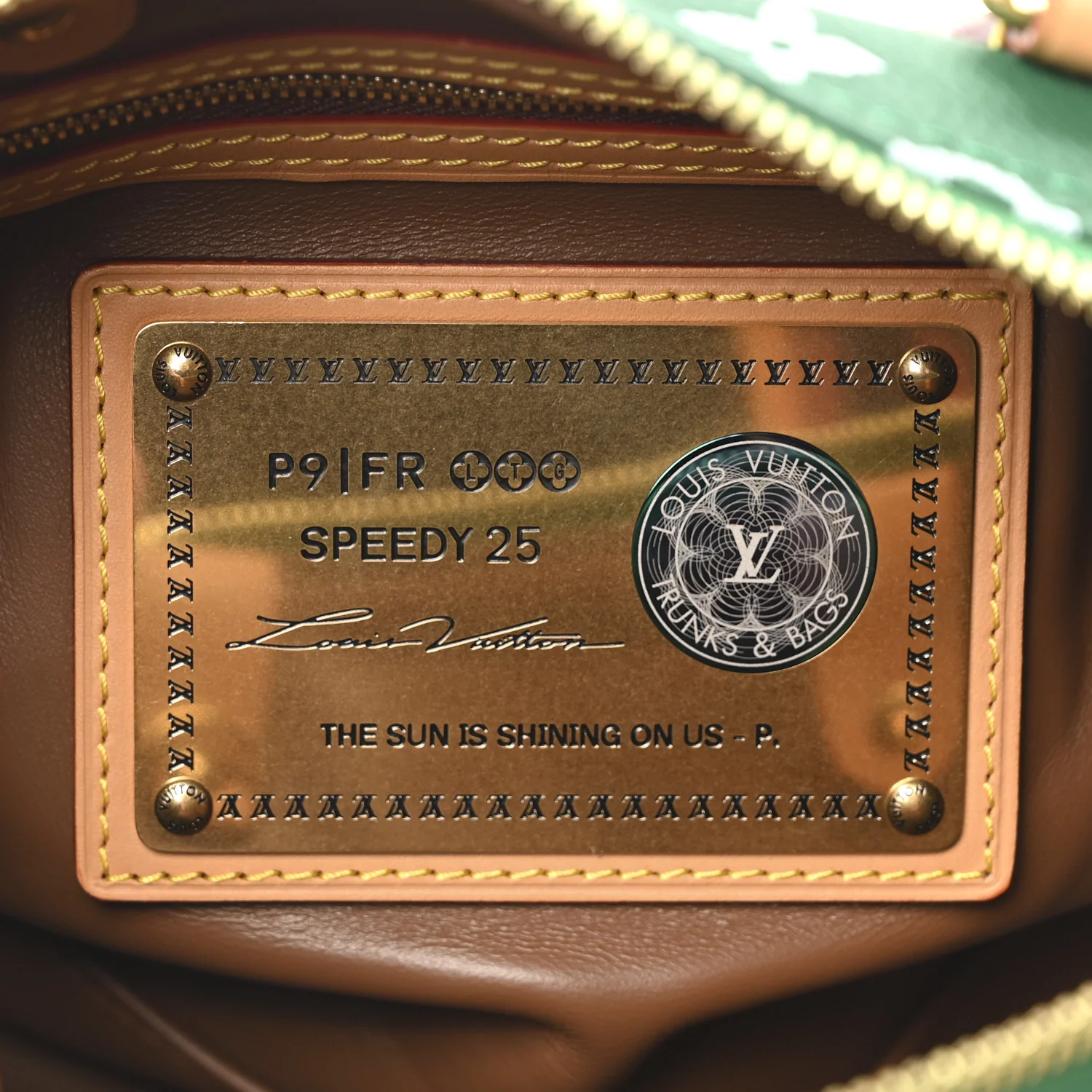 Calfskin Monogram Speedy P9 Bandouliere 25 Green - Image 8