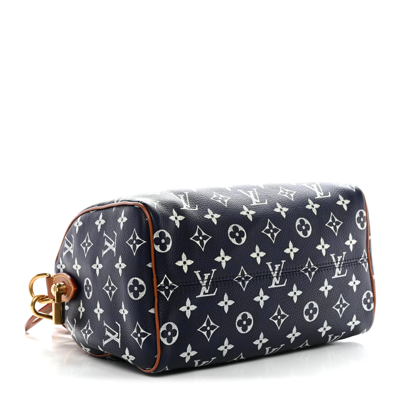 Calfskin Monogram Speedy P9 Bandouliere 25 Indigo - Image 4
