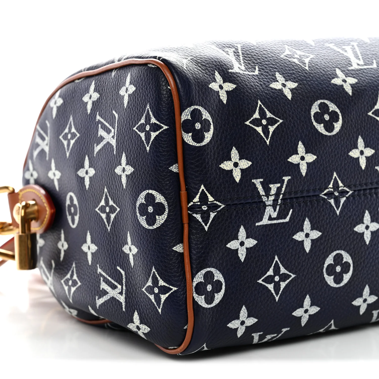 Calfskin Monogram Speedy P9 Bandouliere 25 Indigo - Image 8