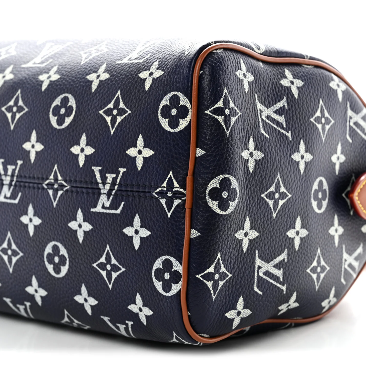 Calfskin Monogram Speedy P9 Bandouliere 25 Indigo - Image 9