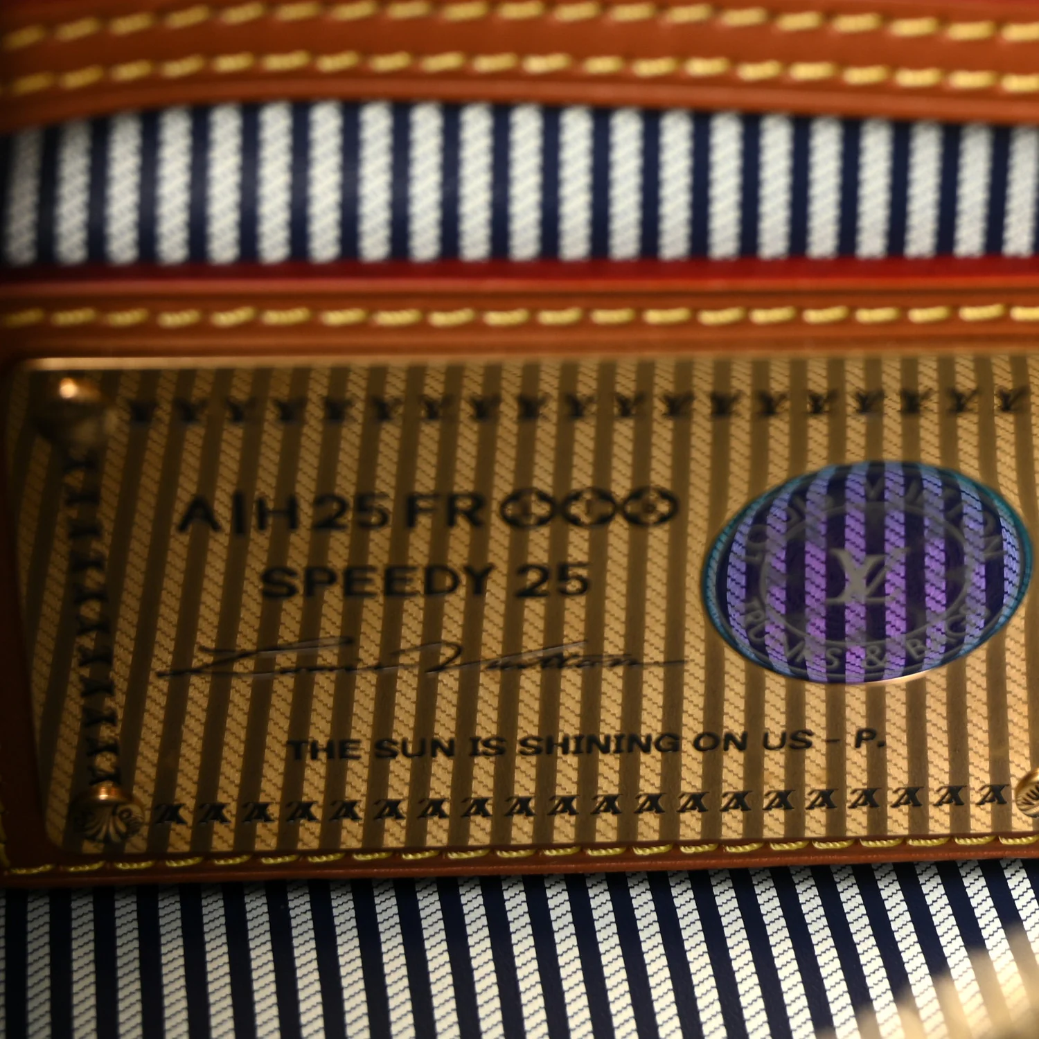 Calfskin Monogram Speedy P9 Bandouliere 25 Indigo - Image 12