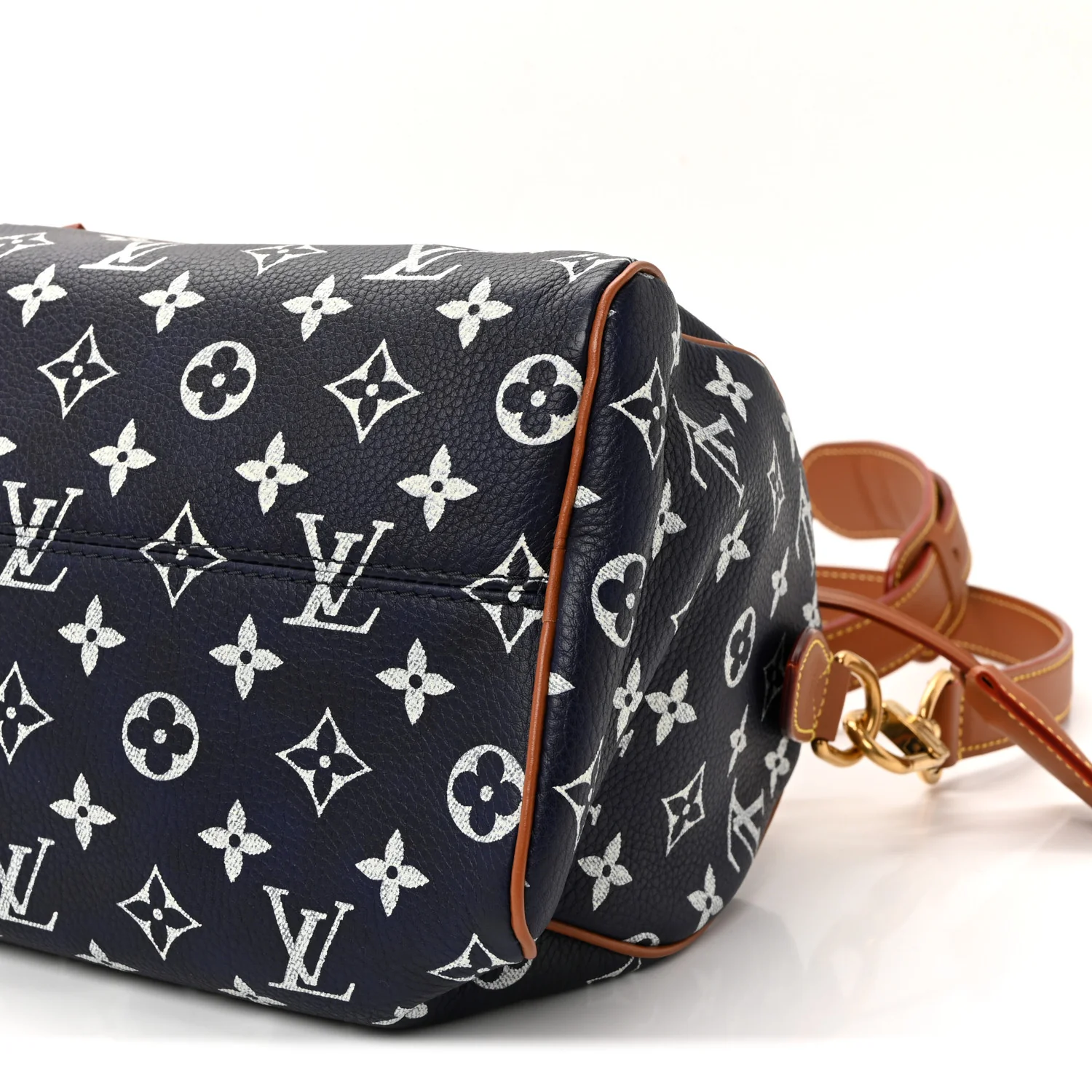 Calfskin Monogram Speedy P9 Bandouliere 25 Indigo - Image 17