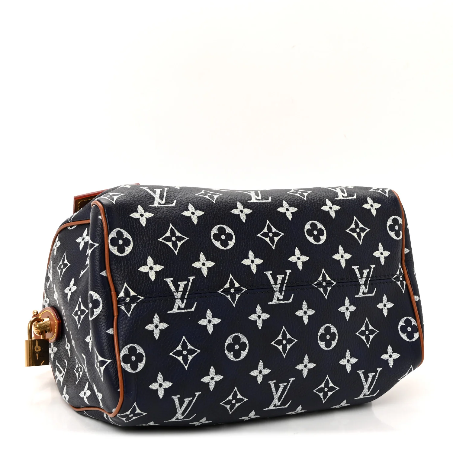 Calfskin Monogram Speedy P9 Bandouliere 25 Indigo - Image 8