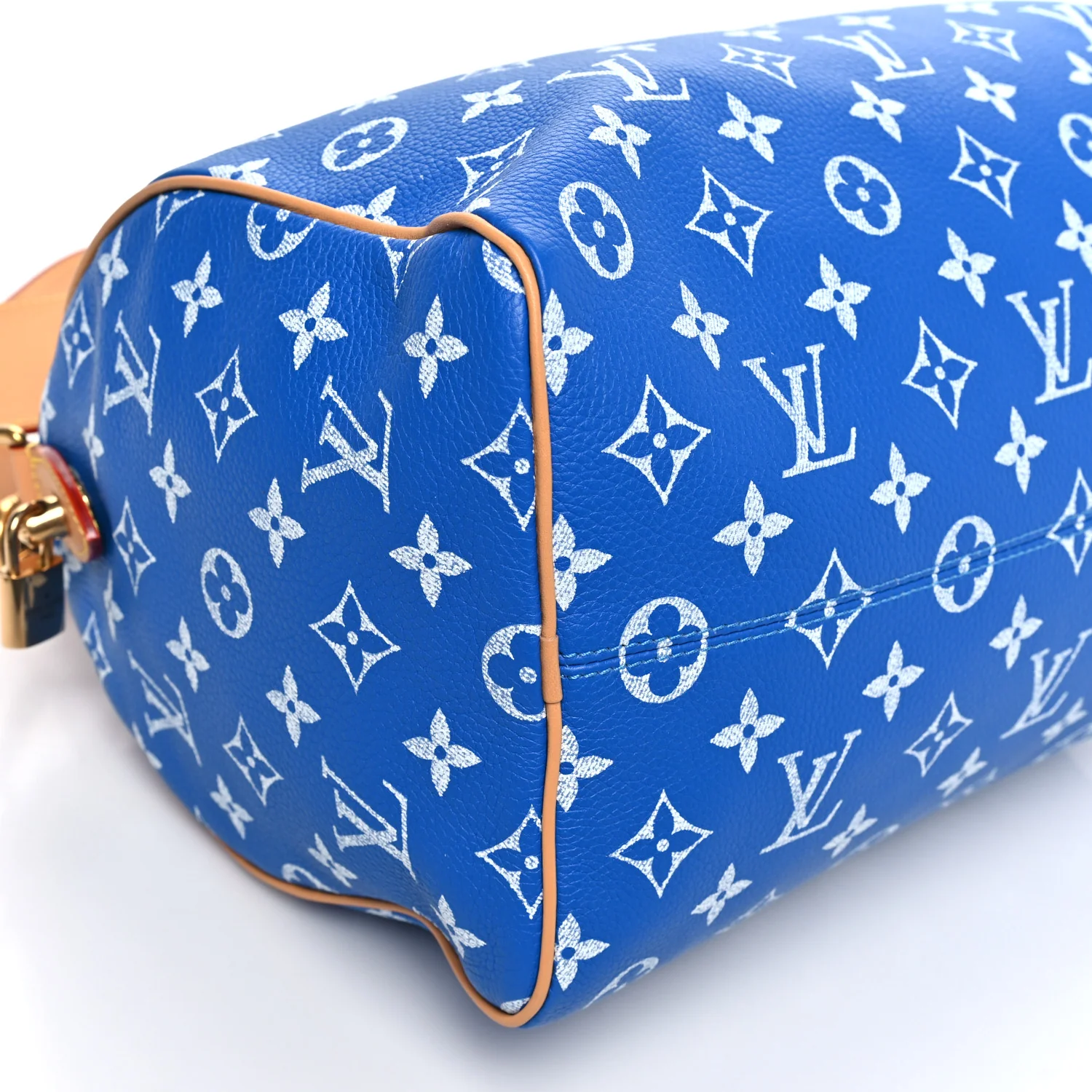 Calfskin Monogram Speedy P9 Bandouliere 30 Blue - Image 8