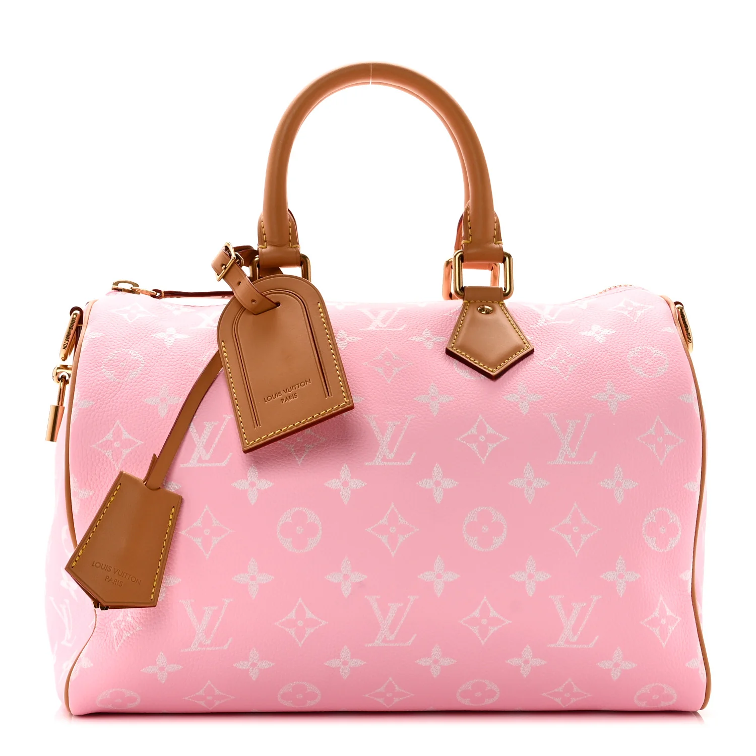 Calfskin Monogram Speedy P9 Bandouliere 30 Candy